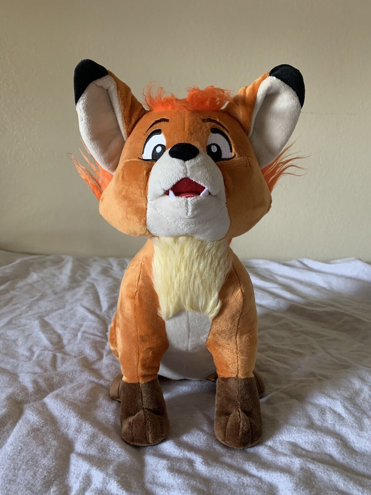 Disney Store The Fox and the Hound 13” Soft Tod the Red Fox Plush Toy w/o Tag