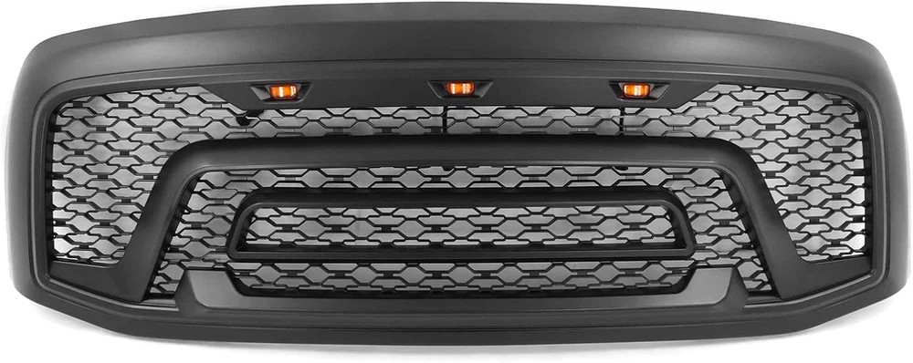 , Grille Compatible with 2006-2008 Dodge Ram 1500; 2006-2009 Ram 2500 3500, Matt