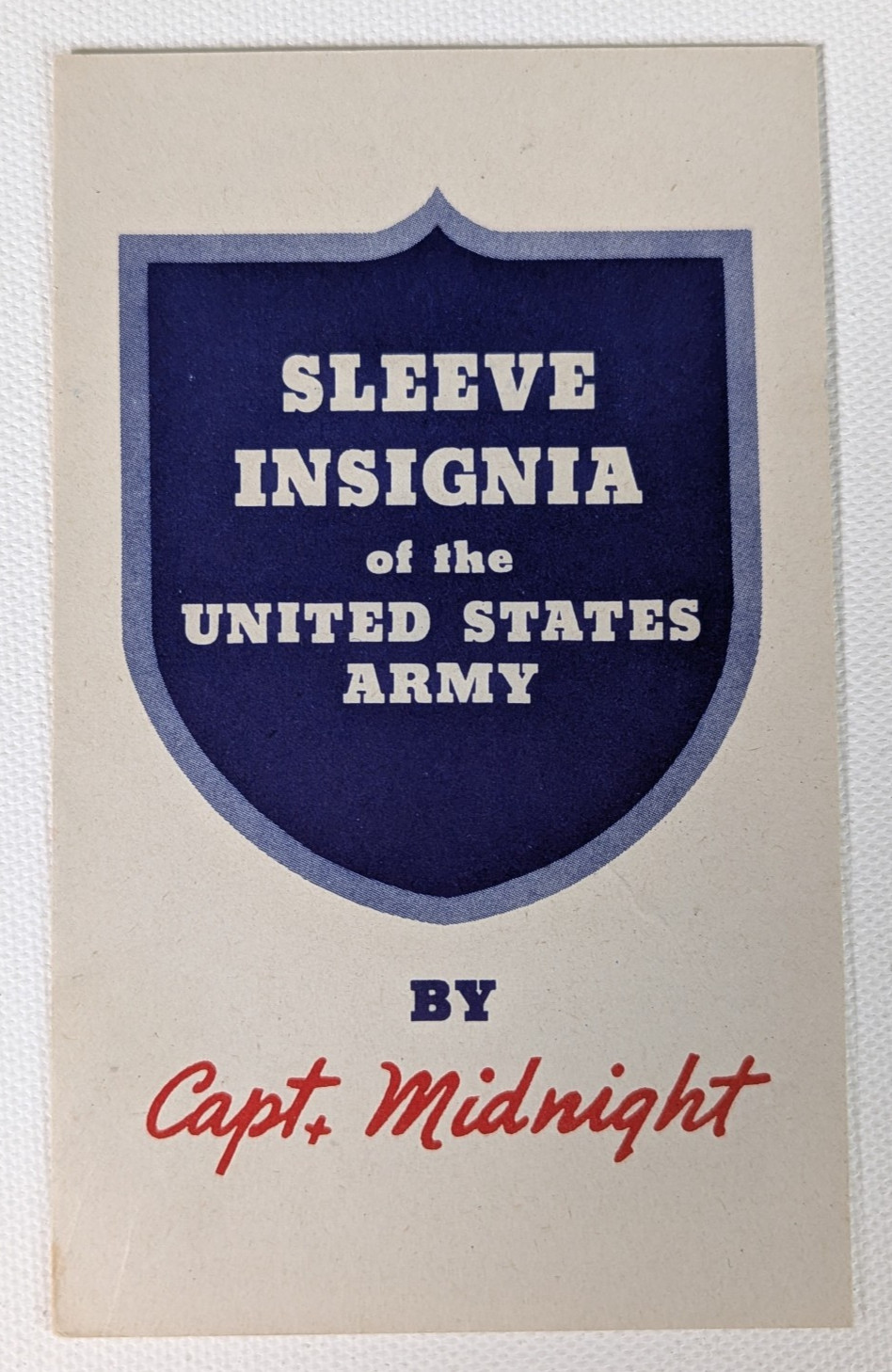 Captain Midnight\'s Secret Squadron Sleeve Insignia Pamphlet Radio Serial 1940s