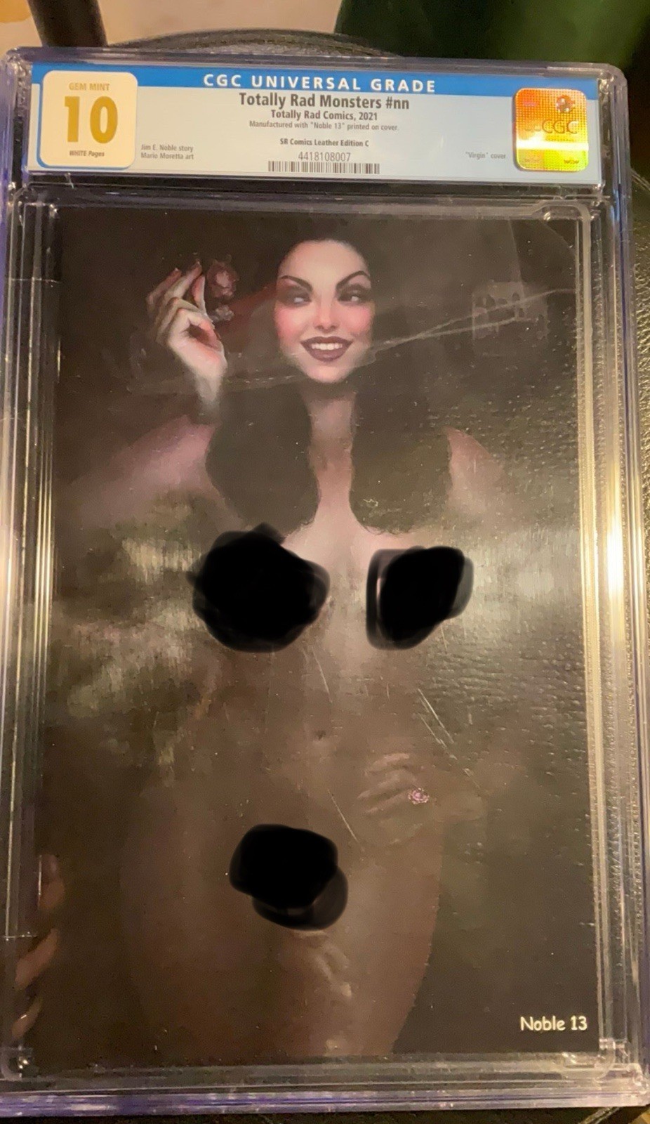 Shikarii Morticia Addams CGC 10 Totally Rad SR Leather Edition Noble 13 Top POP