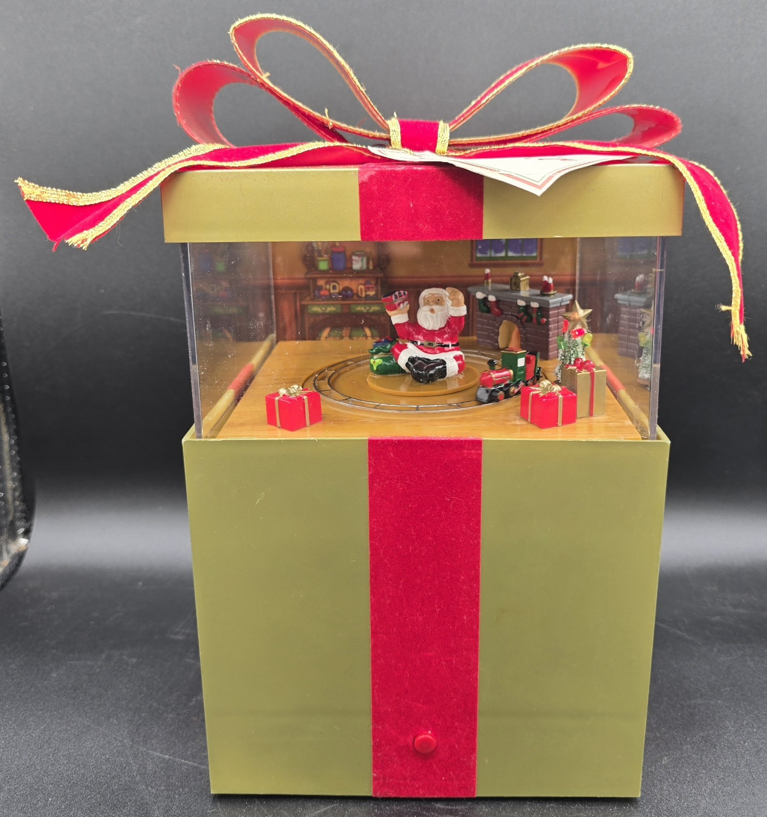 Gemmy Magic Music Box Pop Up Animated Present Santa’s Toy Train Santa Claus Rare Gemmy Magic Music Box Pop Up Animated Present Santa’s Toy Train Santa Claus Rare
