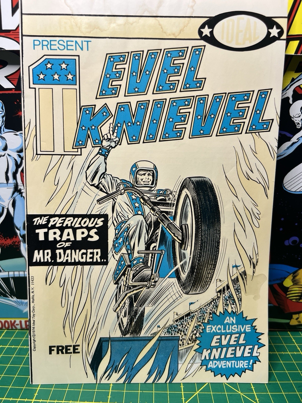 Ideal Evel Knievel #1 The Perilous Traps of Mr. Danger 1974 Newsstand 1st