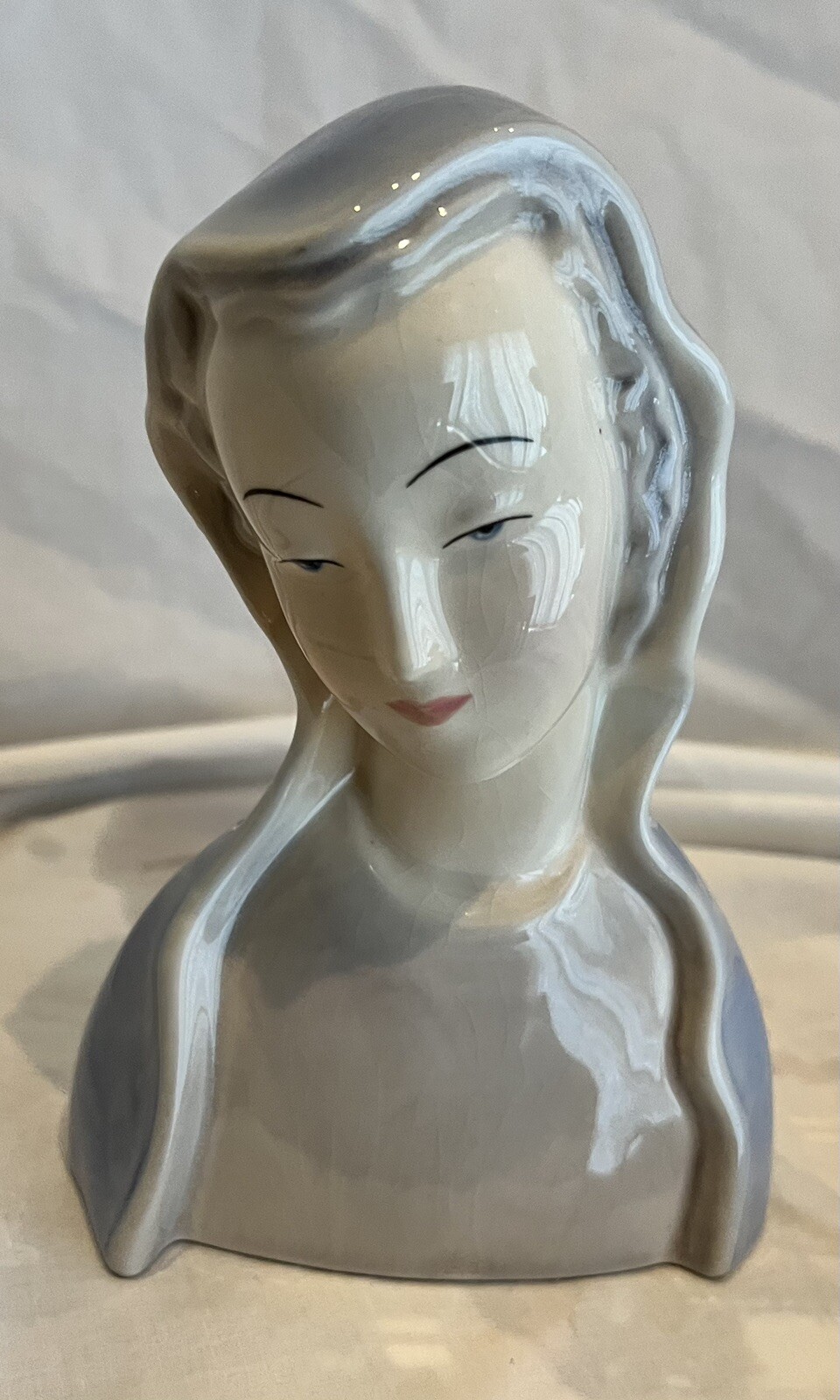 1940s Goldcrest USA Goldscheider 6 1/2” Madonna Figurine by P Fumo
