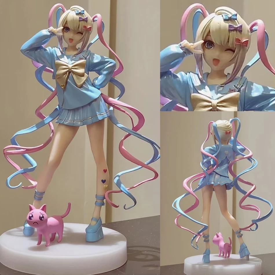 17cm Needy Streamer Overload KAngel Anime Action Figure with Cat Model Toy
