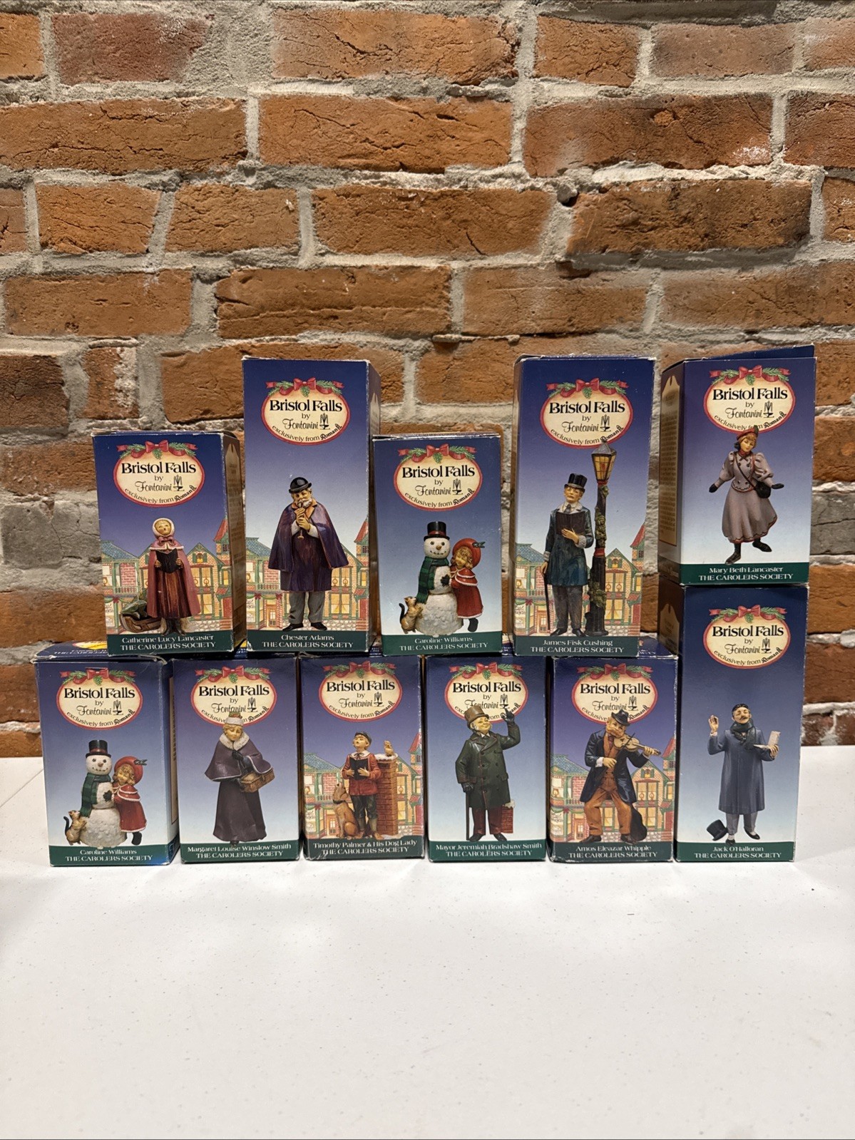 Vintage 1992 Fontanini Italy Bristol Falls Carolers Society 1 1 Pcs Figurine Set