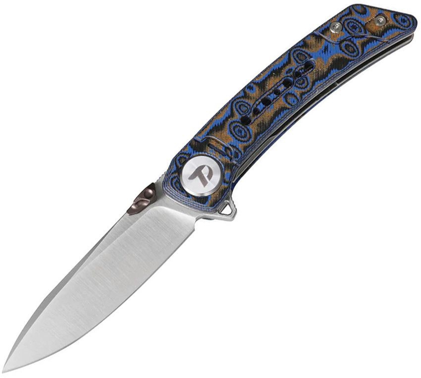 DreamTech D3610MBL – 3.07″ 14C28N Folding Knife, Micarta Handle, Liner Lock
