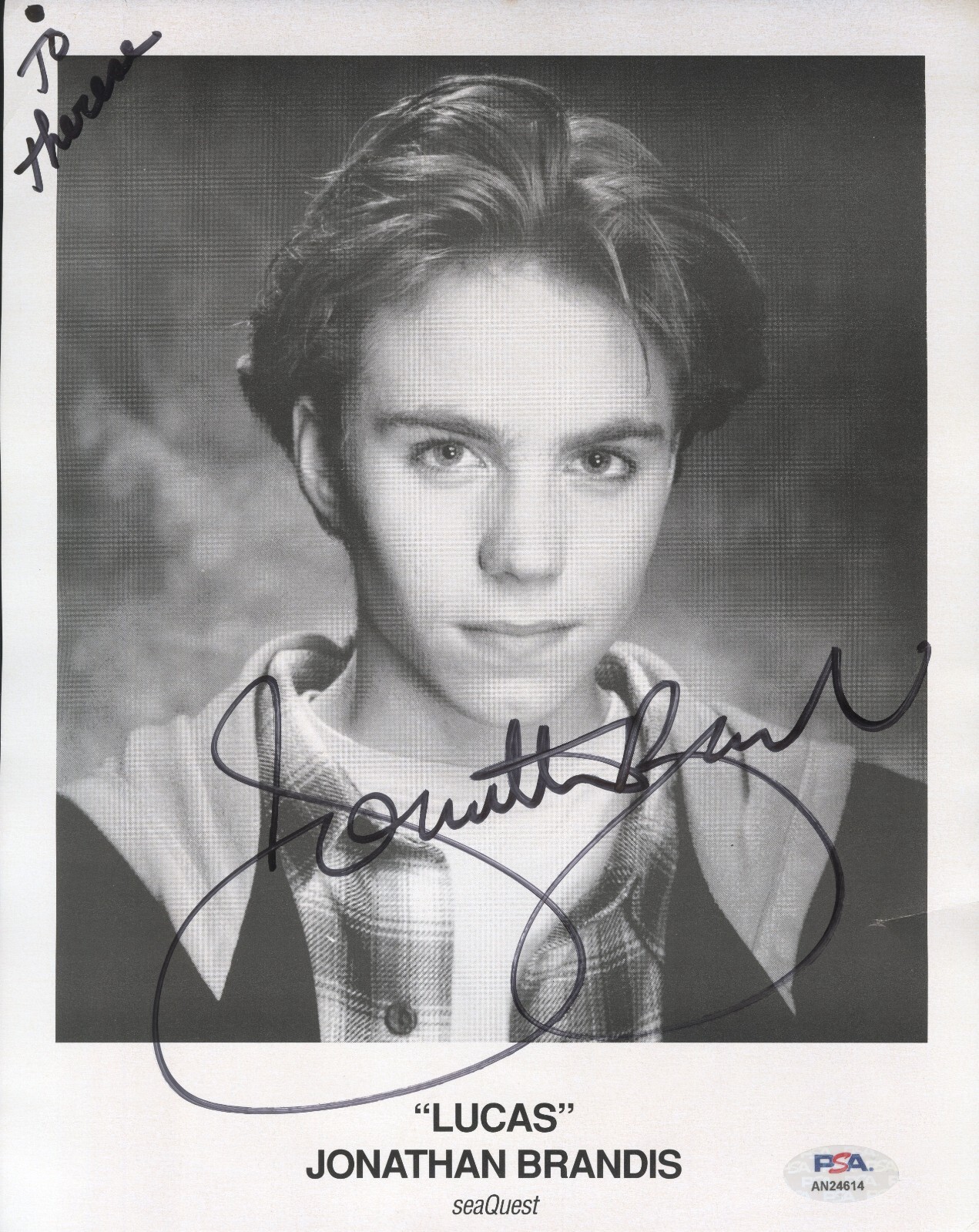 Jonathan Brandis ~ Signed Autographed 1990's seaQuest Promo Photo ~ PSA DNA Jonathan Brandis ~ Signed Autographed 1990's seaQuest Promo Photo ~ PSA DNA
