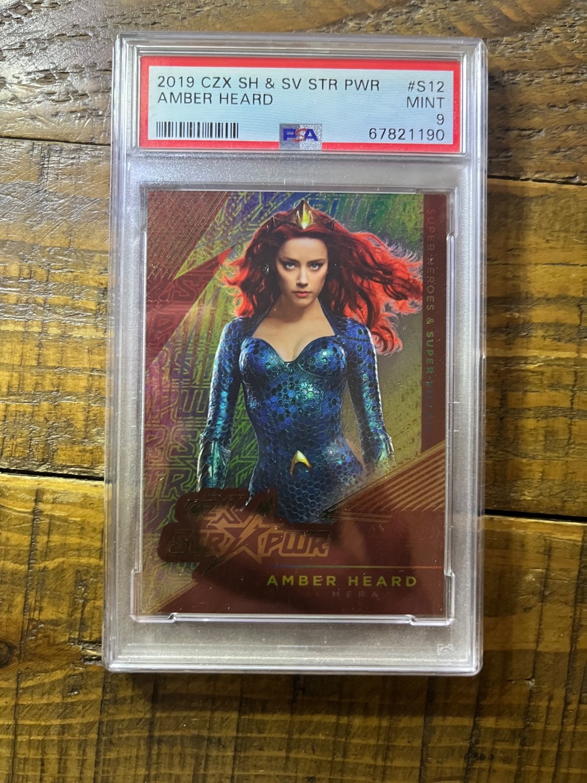 2019 CZX DC Super Heroes & Villains STR PWR Mera S12 PSA 9 - Amber Heard PSA 9 2019 CZX DC Super Heroes & Villains STR PWR Mera S12 PSA 9 - Amber Heard PSA 9