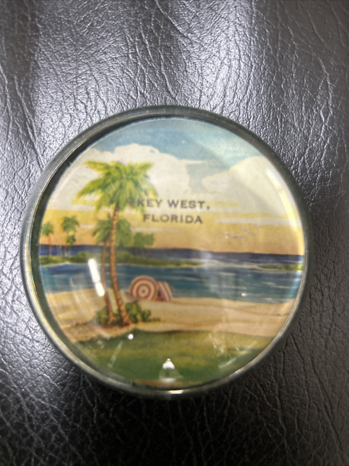 Souvenir Glass Dome Paperweight 