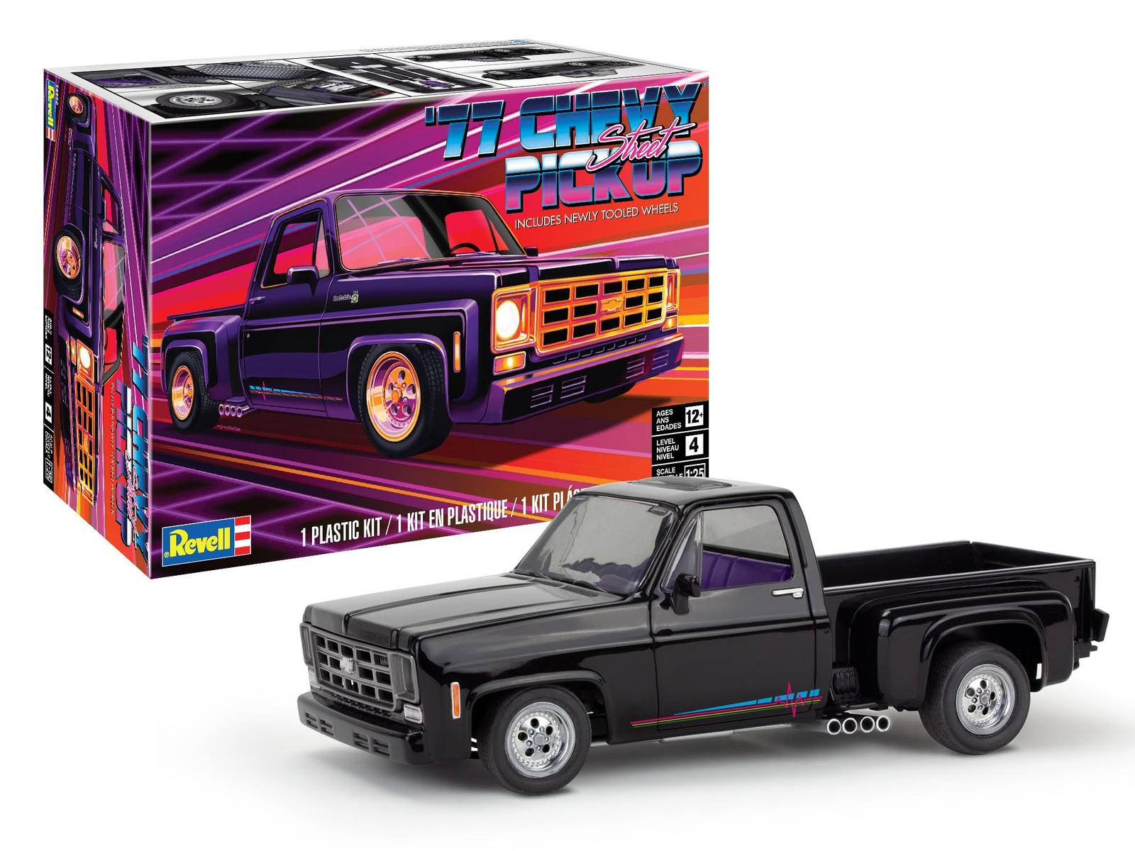 Revell ’77 Chevy Street Pickup 1:24 Scale 83-Piece Model Kit