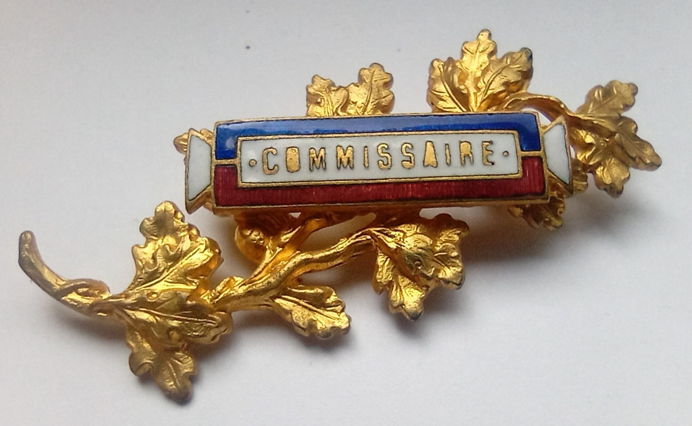 VINTAGE FRENCH COMMISSIONER  / COMMISSAIRE OF EXPOSITION BADGE / BROOCH