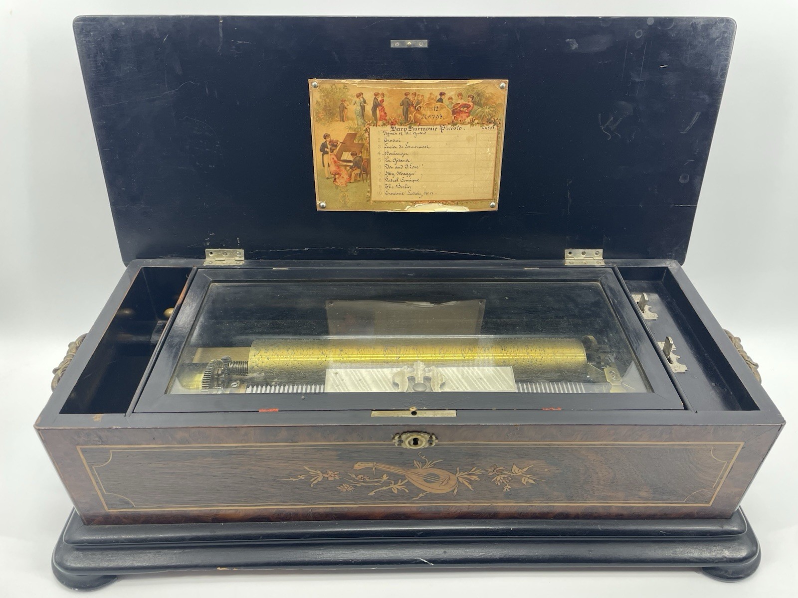 Antique 1880’s 76 Pin, 10 Tune Swiss Music Box Very Nice Sounds Great Antique 1880’s 76 Pin, 10 Tune Swiss Music Box Very Nice Sounds Great
