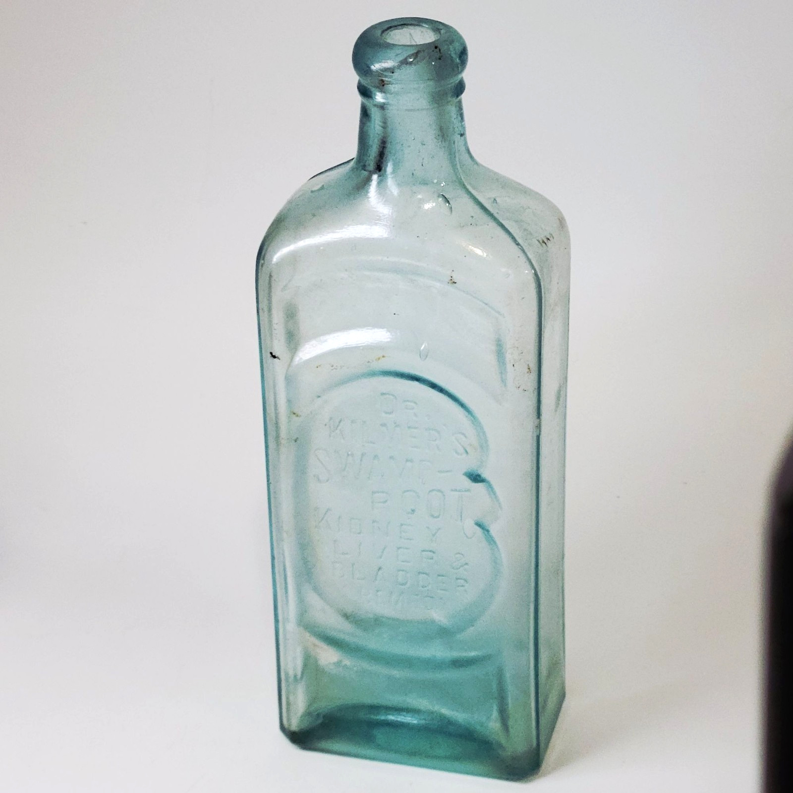 Dr. Kilmers Swamp Root Kidney Liver Bladder Remedy Aqua Glass Bottle Binghamton