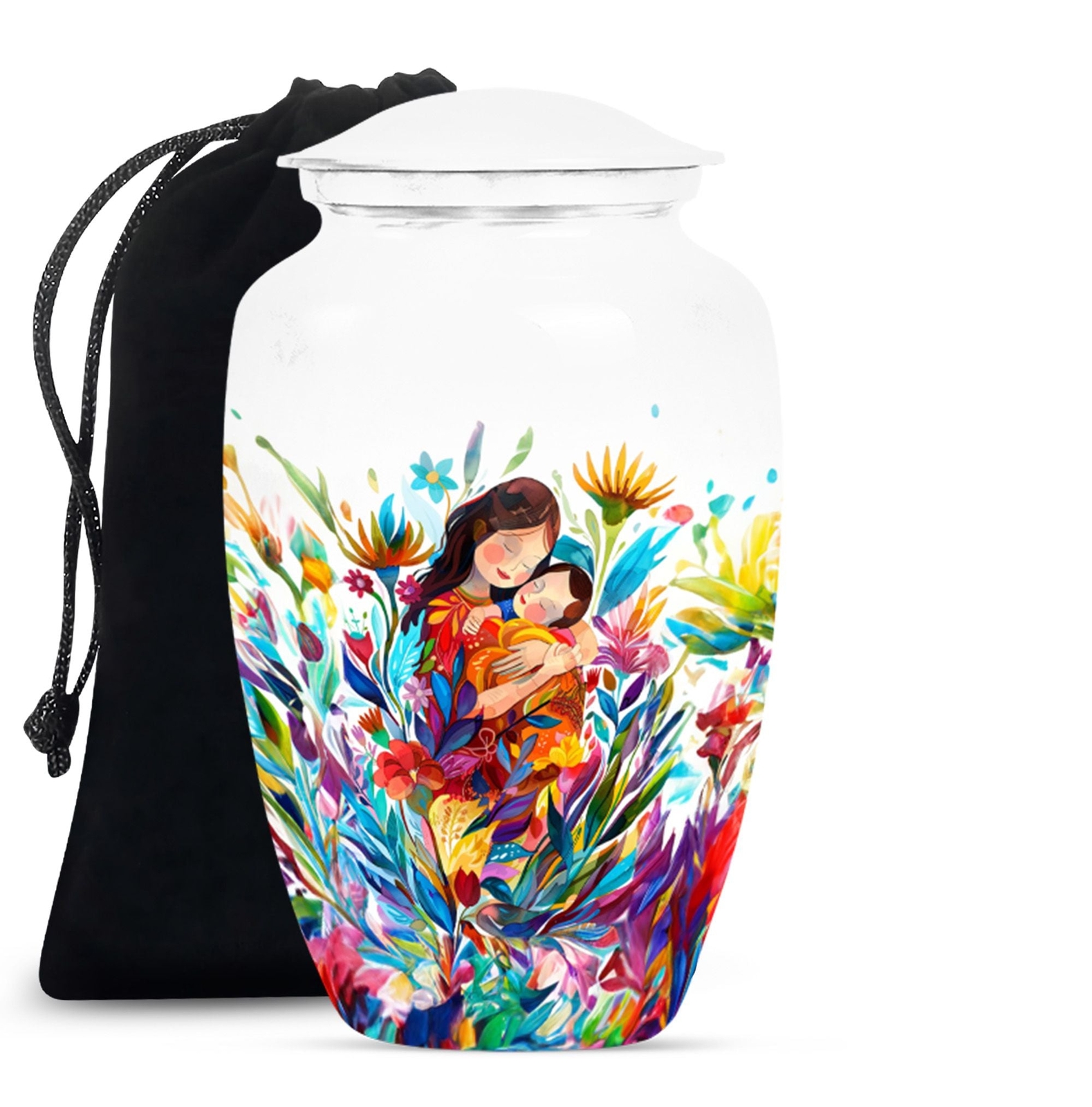 Mother Love Embrace: A Timeless Memorial Unique Urn Mom