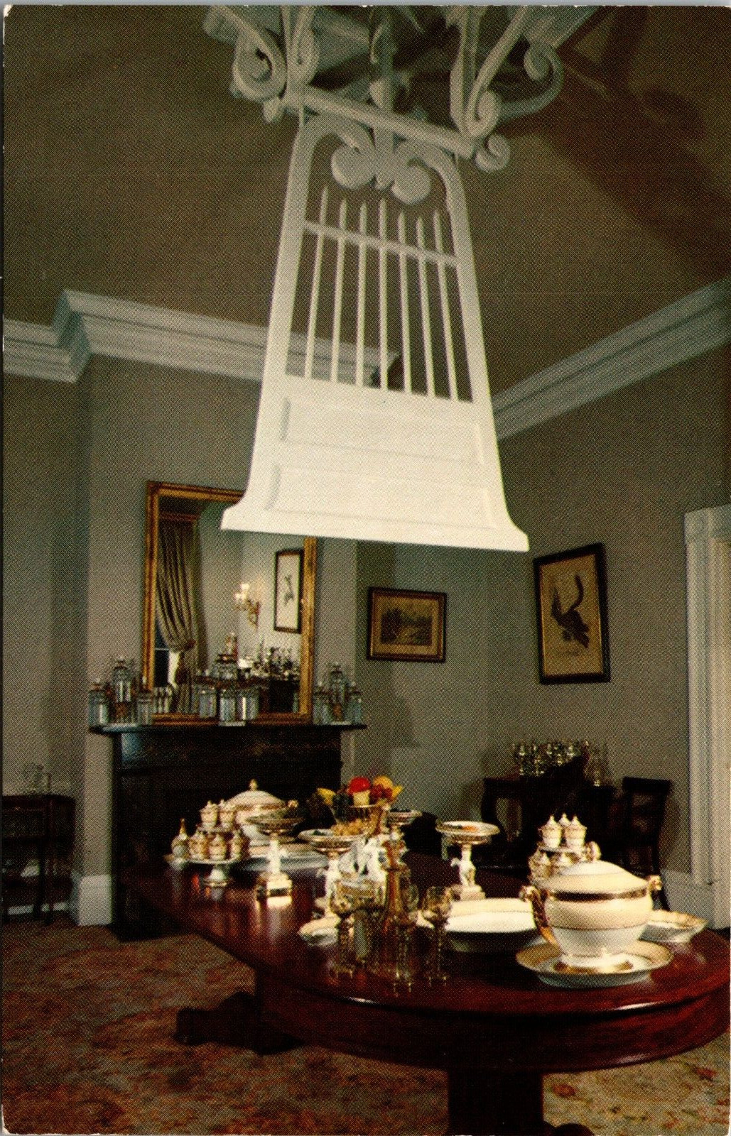 Linden, Dining Room, Natchez MS, Built Before 1790, Deep South Card, Chrome, Unp