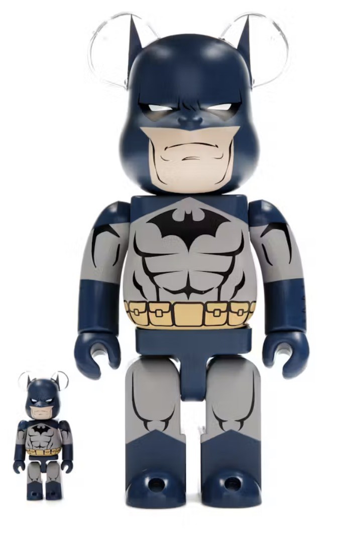 Medicom Toy 400% and 100% Bearbrick Be@rbrick DC Comics Batman Hush