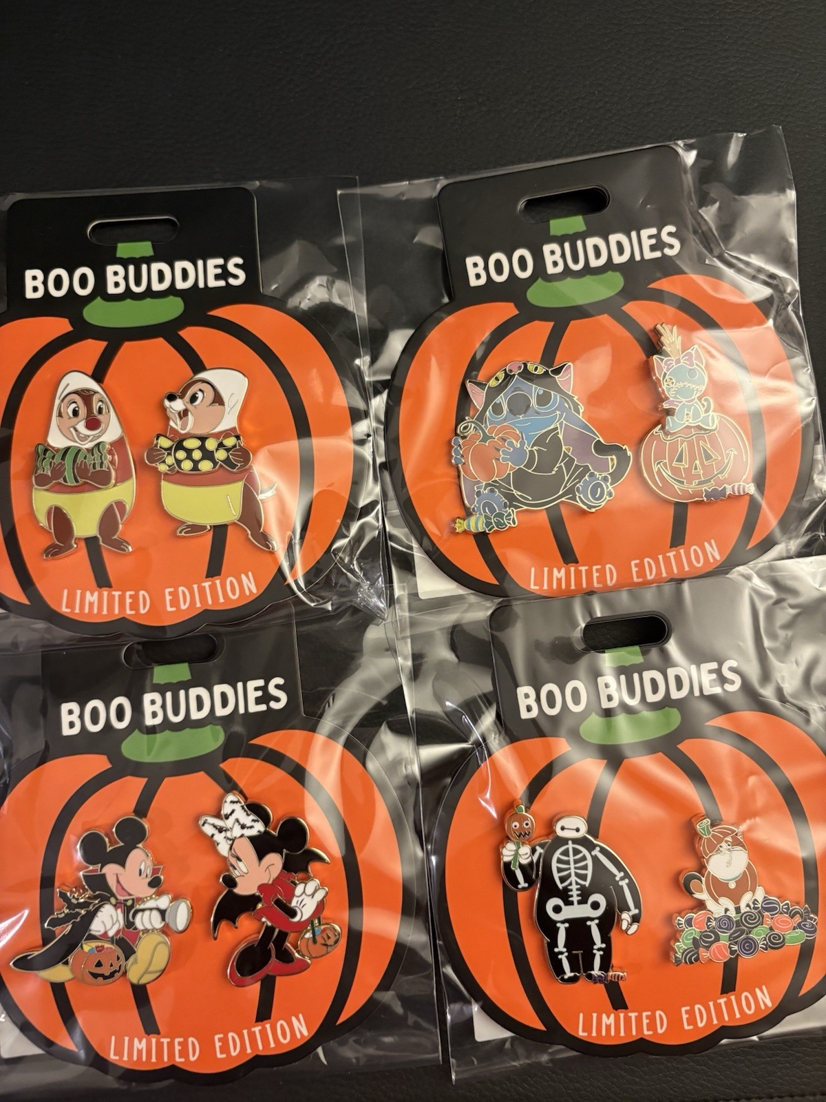 DSSH Boo Buddies Full Set Disney Pins Le 400 Stitch Baymax Mickey Chip Dale DSSH Boo Buddies Full Set Disney Pins Le 400 Stitch Baymax Mickey Chip Dale