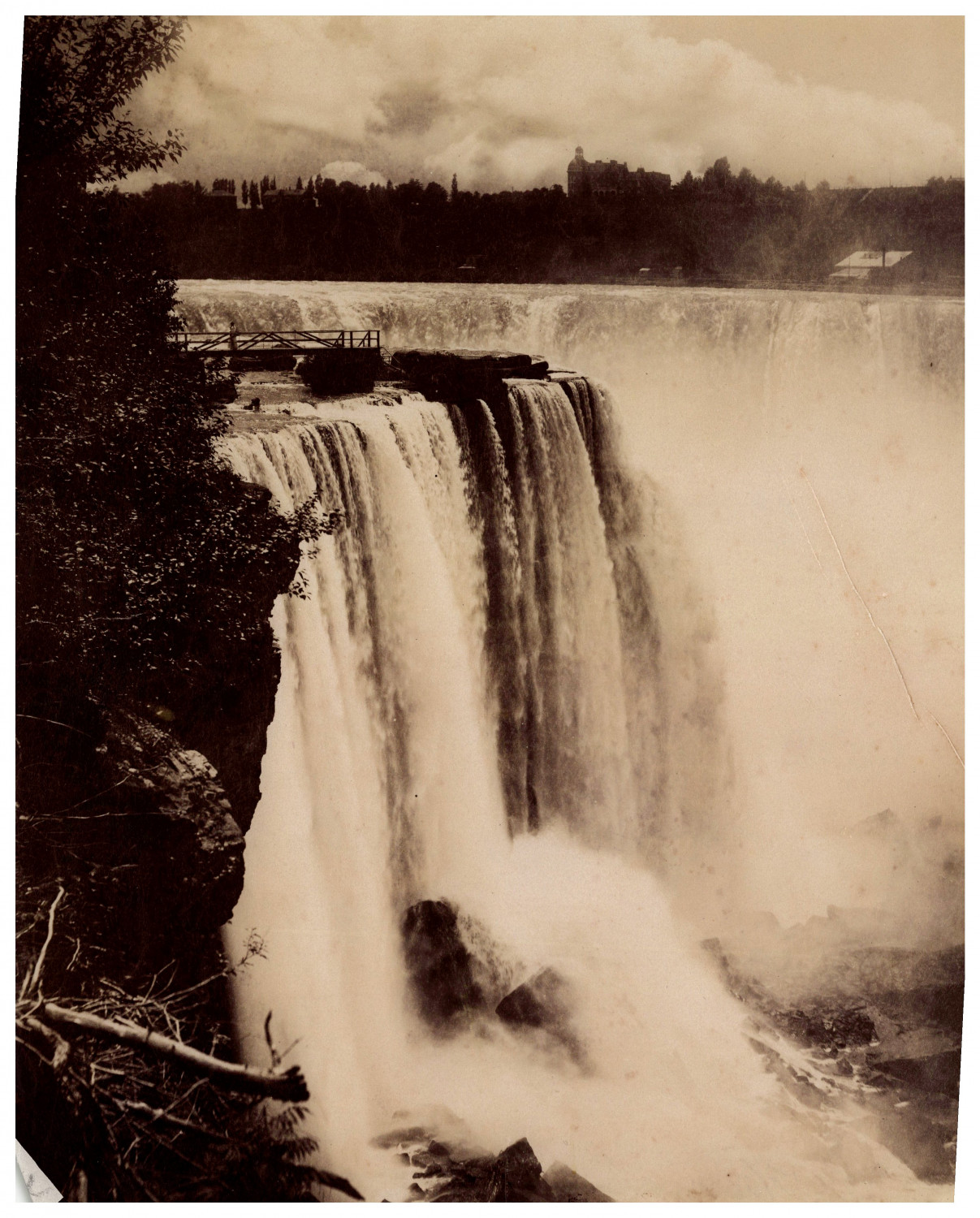 George Barker (attr), Canada, Niagara Falls, Horseshoe Falls Vintage Albums pri