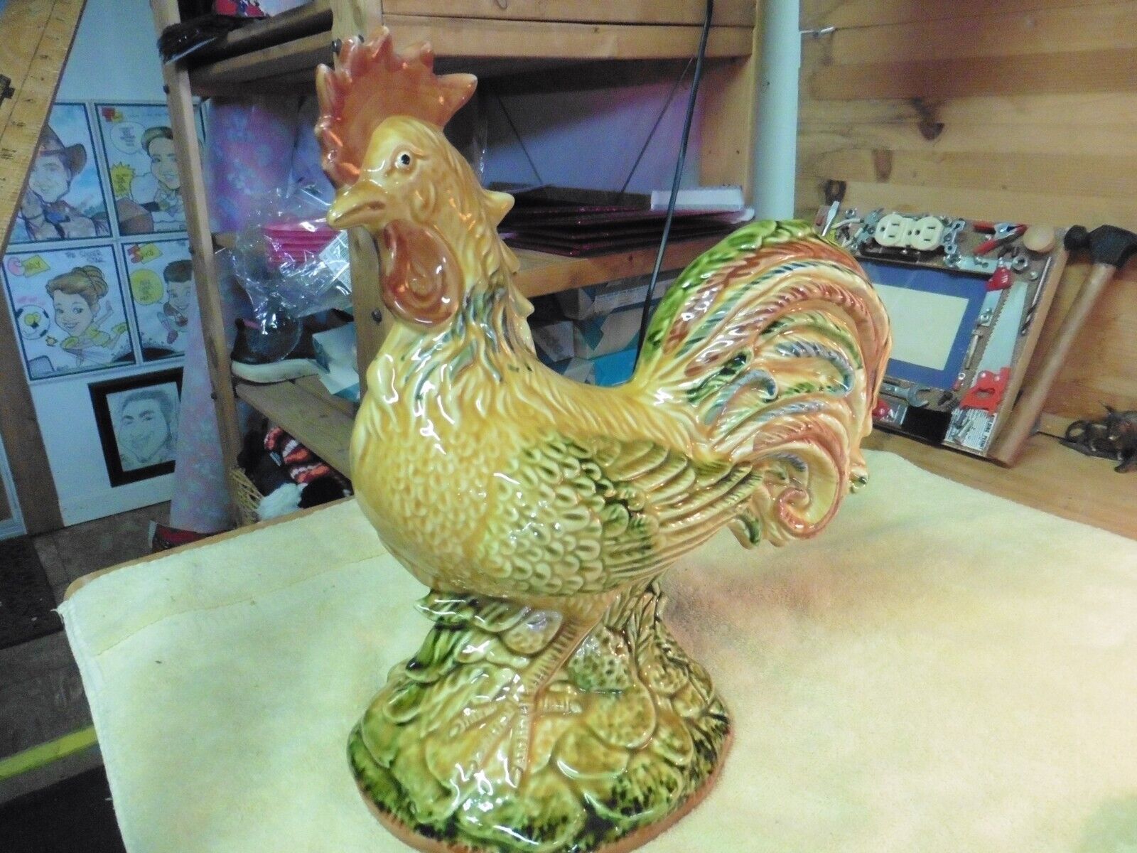 Chicken Rooster Williams Sonoma Made in Italy Hand Painted hand made