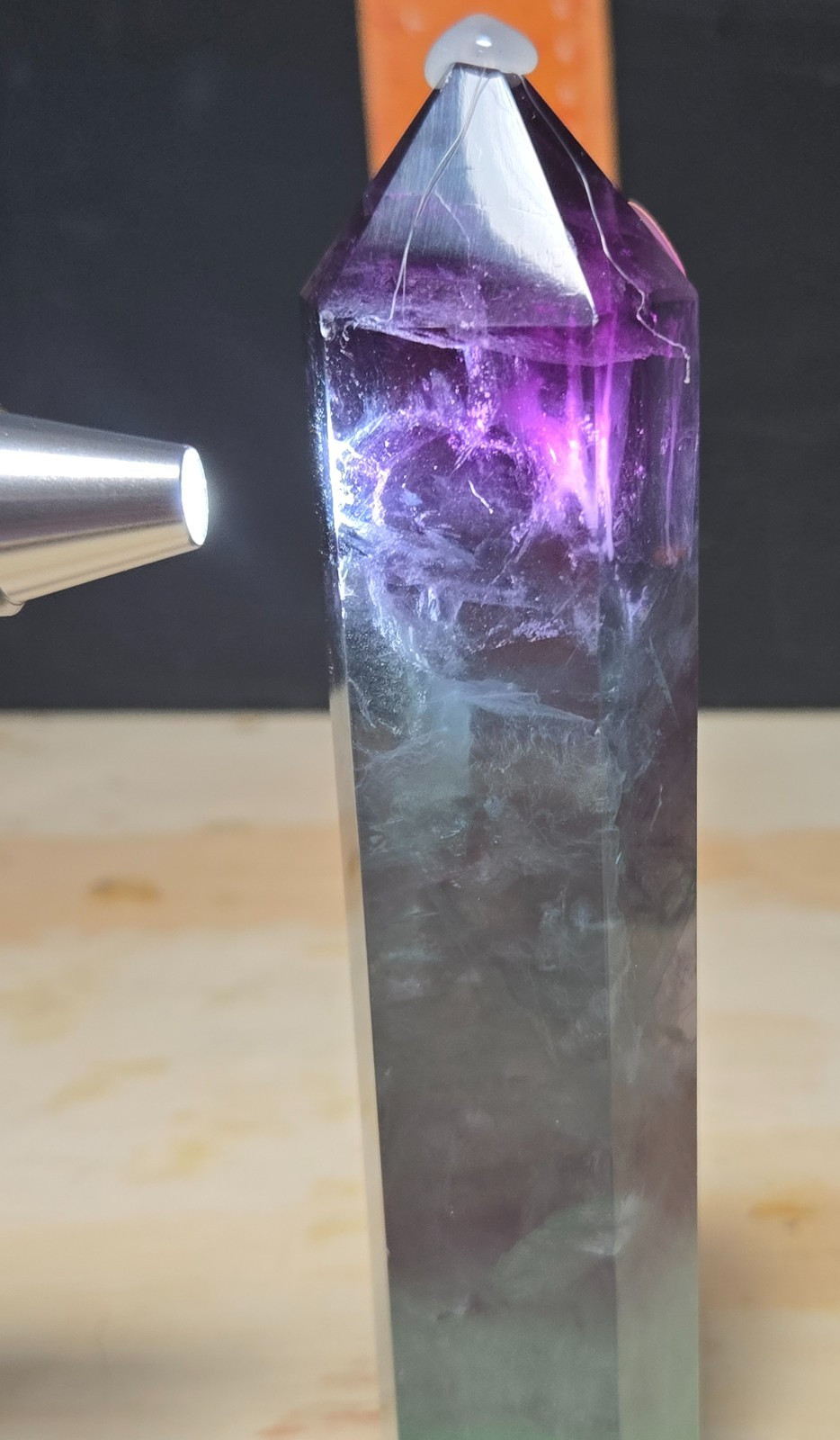 GORGEOUS RAINBOW Fluorite Tower ~7.5in O64 - REMINDS ME OF THE NORTHERN LIGHTS GORGEOUS RAINBOW Fluorite Tower ~7.5in O64 - REMINDS ME OF THE NORTHERN LIGHTS