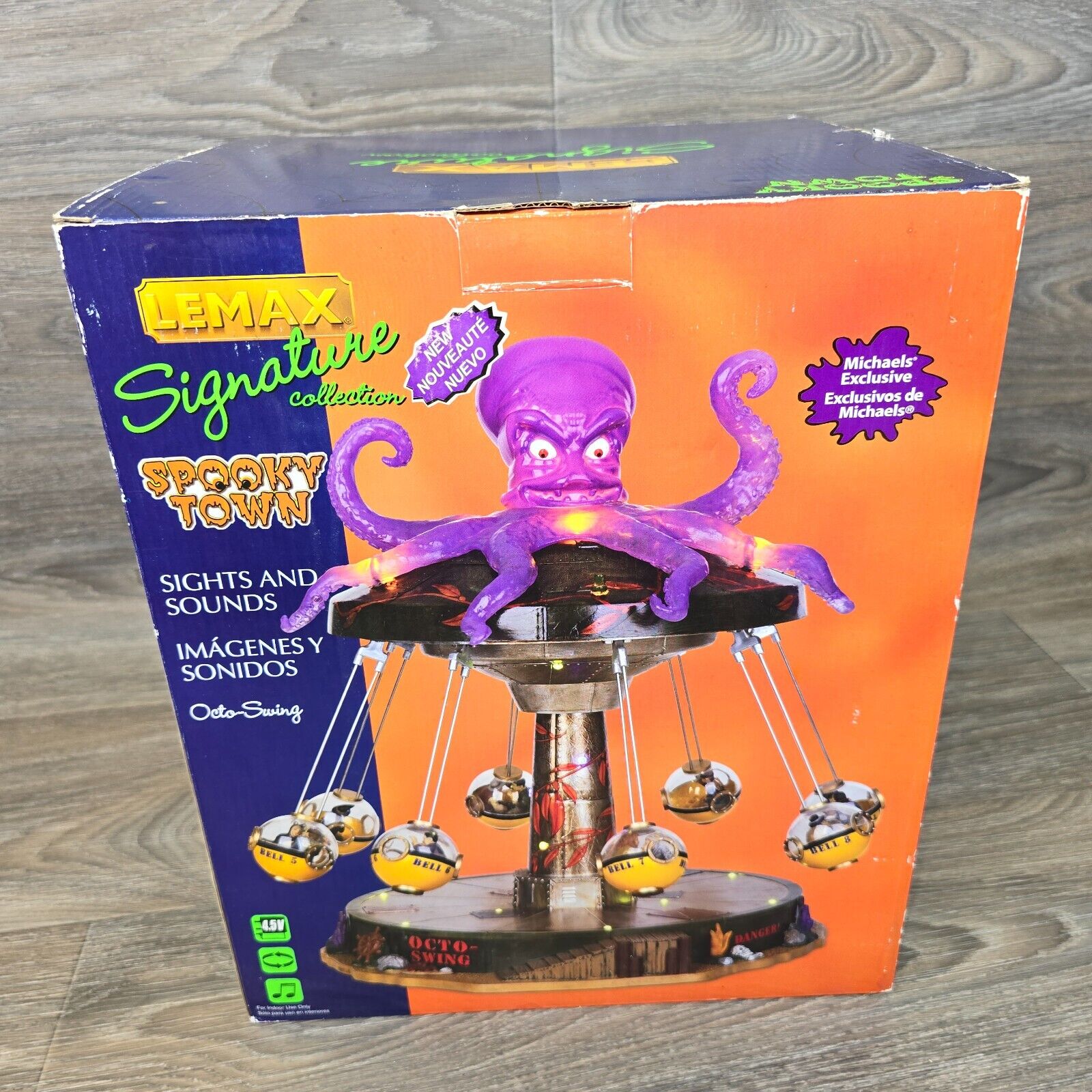 Rare Spooky Town Octo Swing Lemax 2011 Exclusive Signature Collection Working