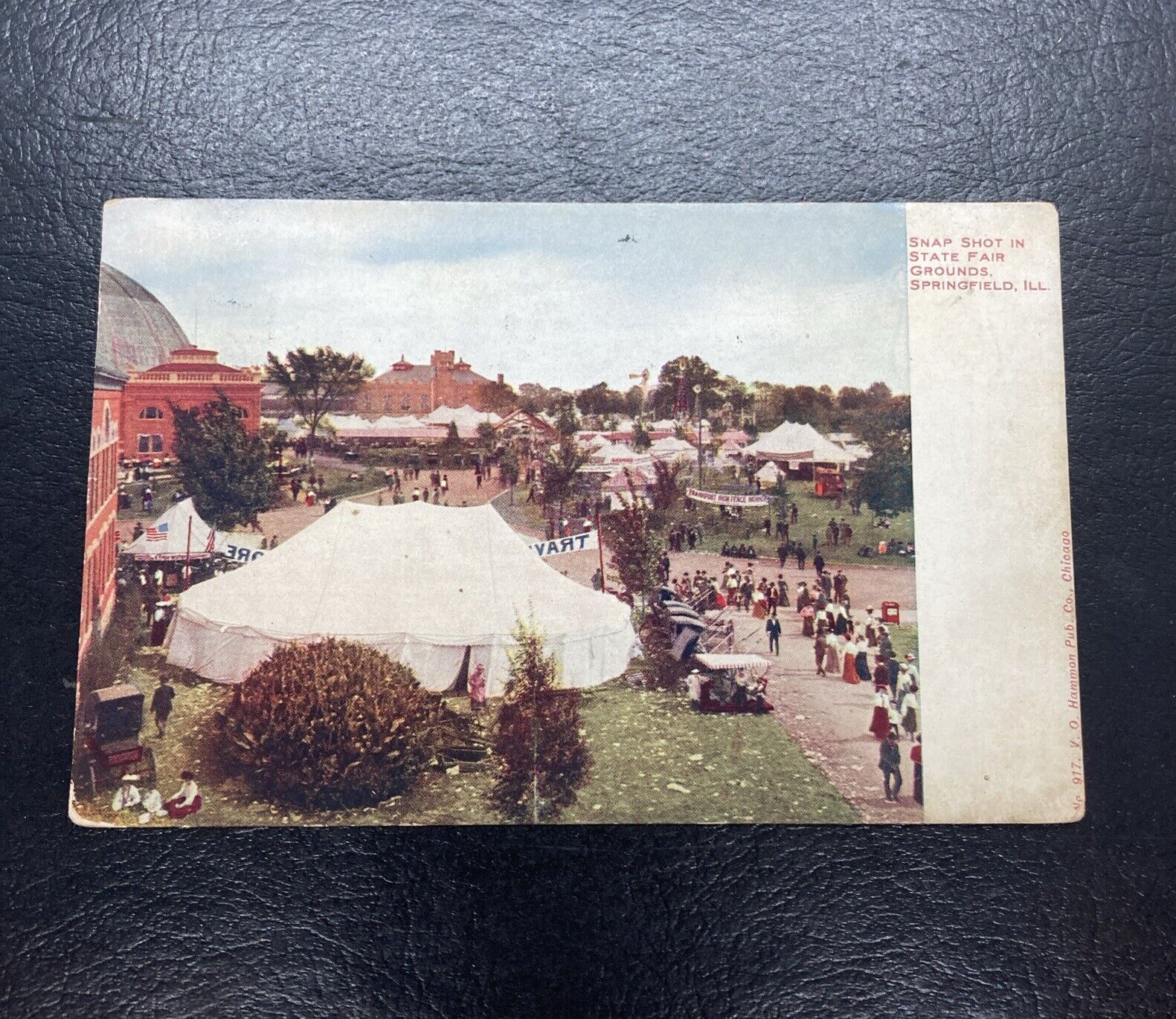 Vintage Postcard- . STATE FAIR GROUNDS SPRINGFIELD, IIL. Posted 1908