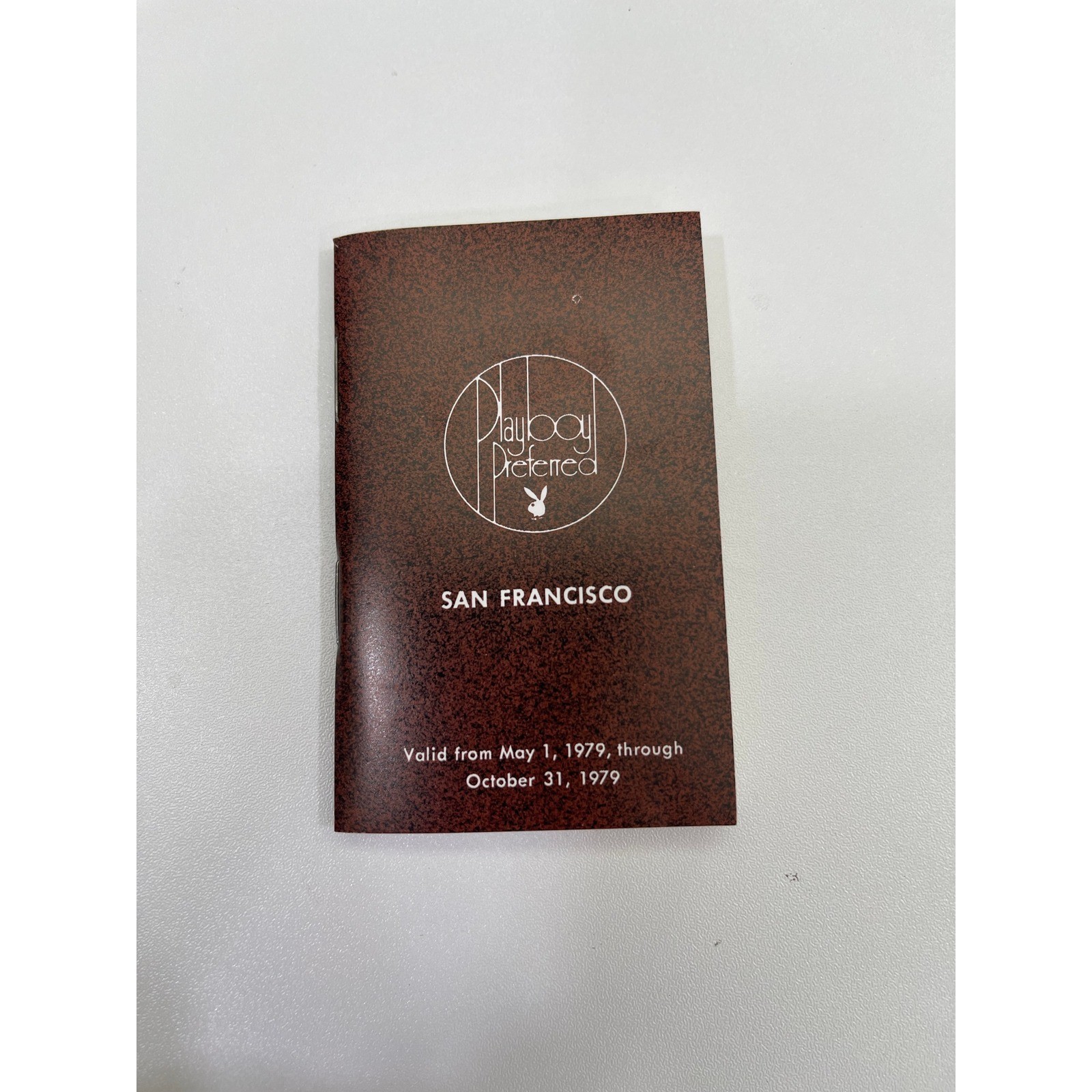 Vintage 1979 Playboy Preferred San Francisco Pocket Guide Passbook Bunny Logo