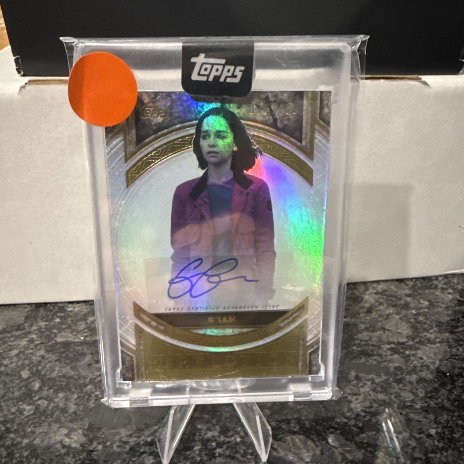 G’IAH Secret Invasion 2025 Topps Marvel MP-CL Perfection Emilia Clarke AUTO /100