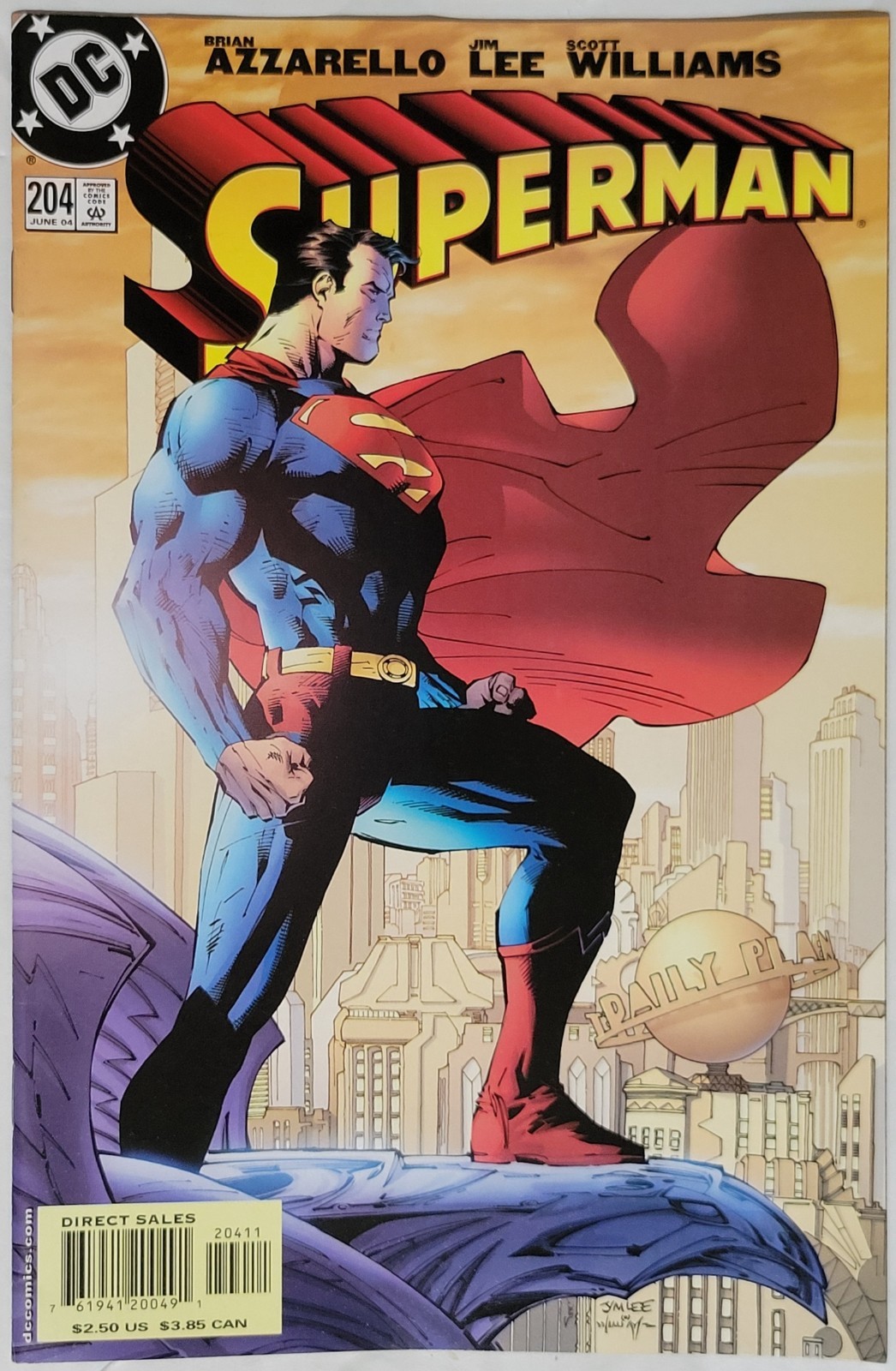 SUPERMAN #204 JIM LEE DC 2004 1ST Print Azzarello VF/NM SUPERMAN #204 JIM LEE DC 2004 1ST Print Azzarello VF/NM