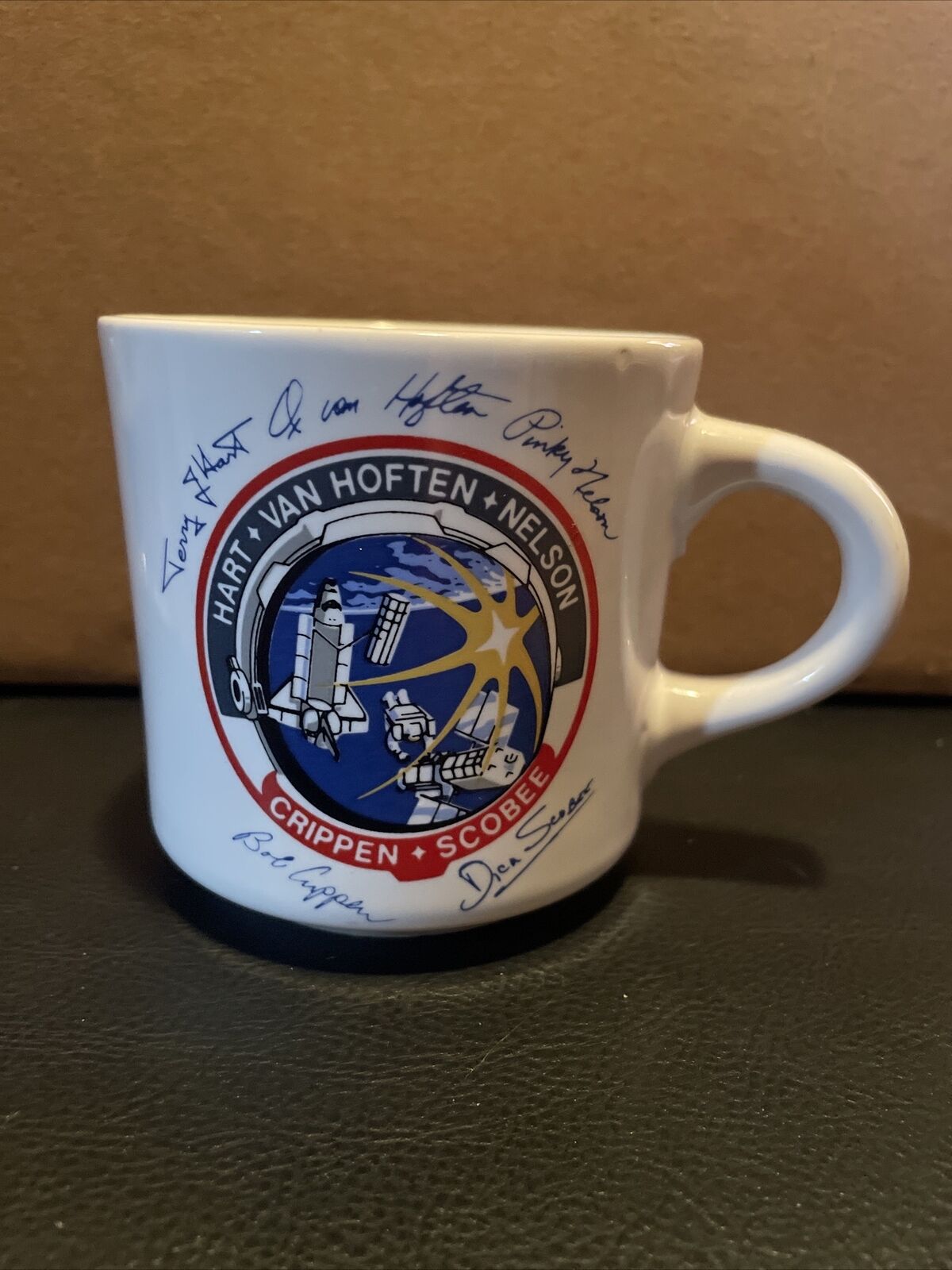 1984 NASA Space Shuttle Challenger STS-13 STS-41-C Mission Mug 11th SS Mission