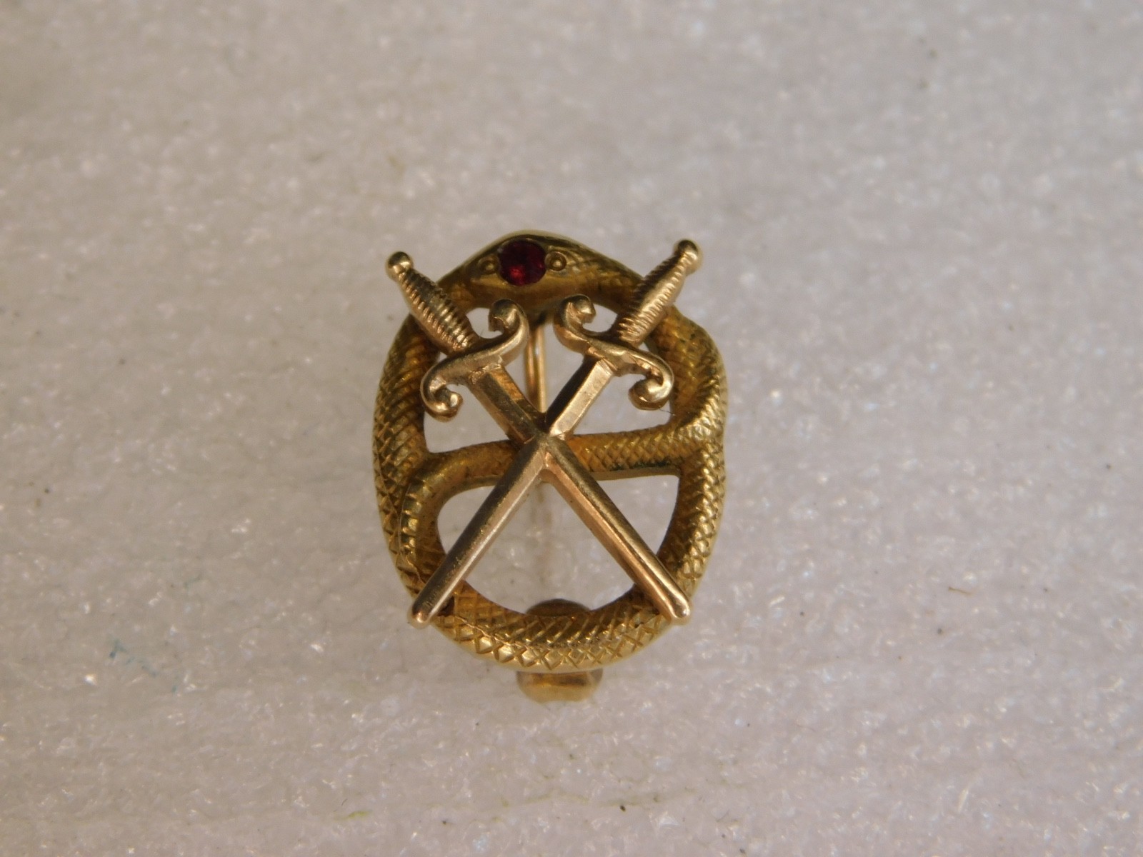 Antique 1921 10K Gold Theta Chi Fraternity Pin Badge