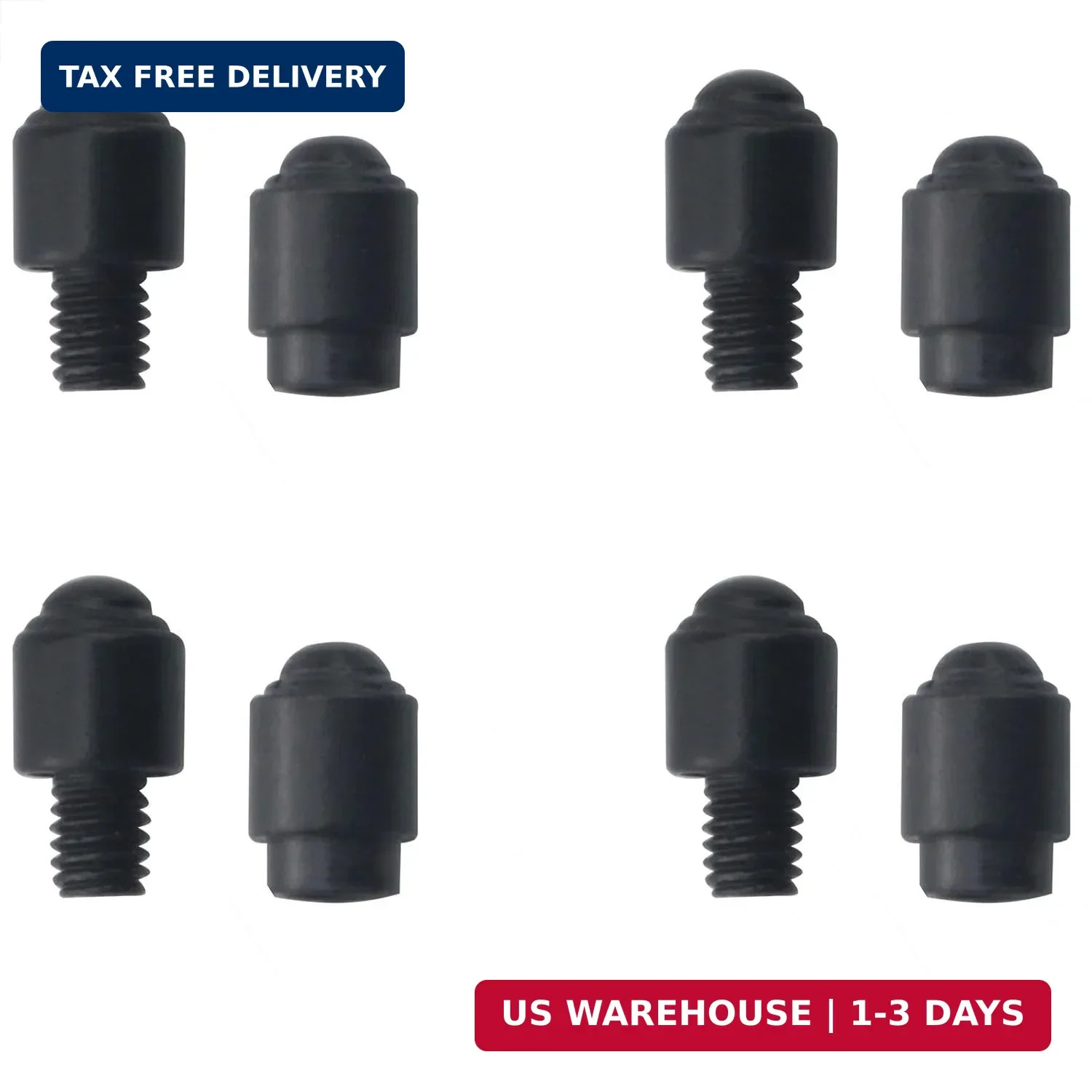 4PCS Stainless Steel Folding Knife Screws and Titanium Thumb Studs - Black