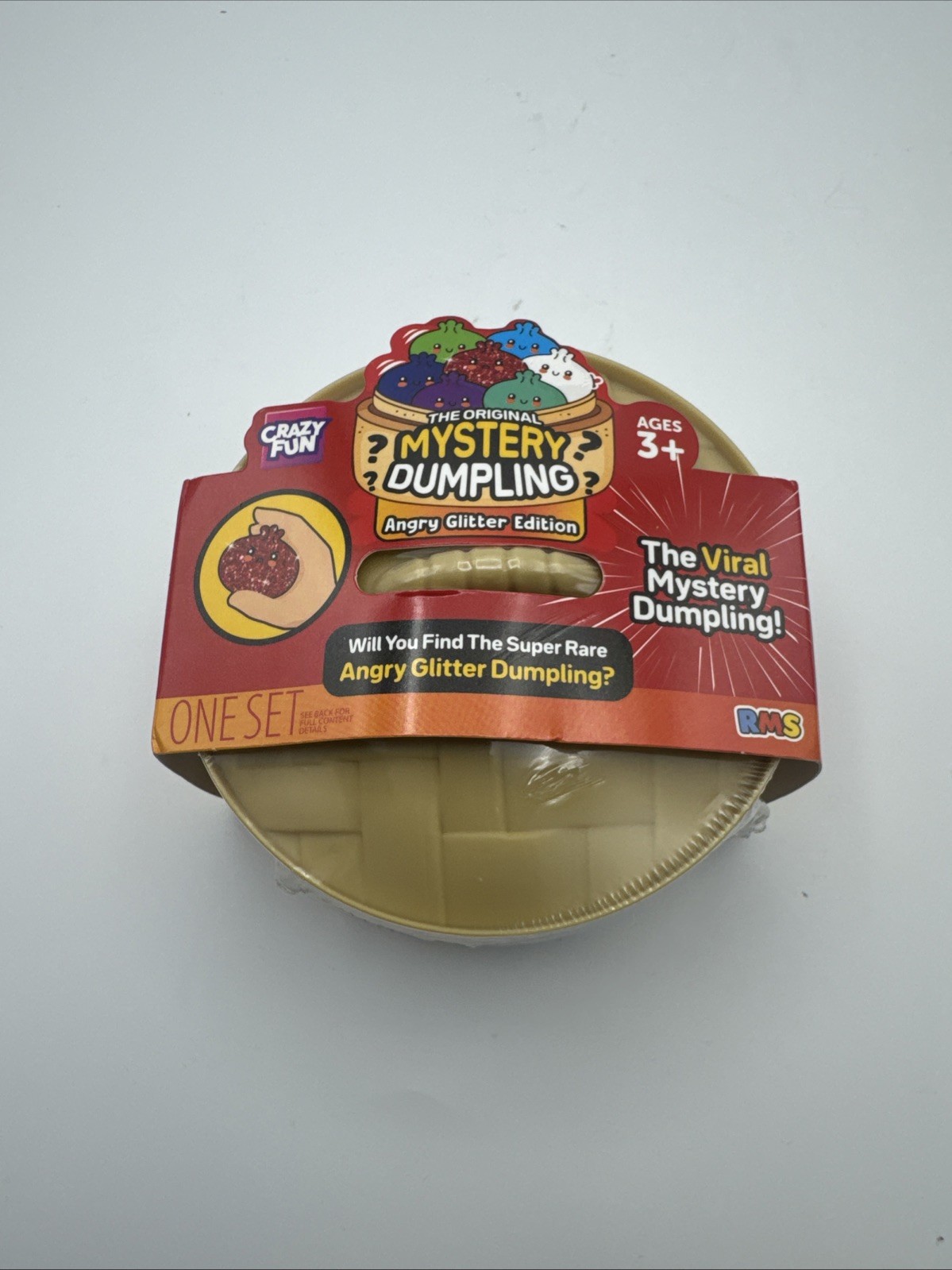 NEW RMS CRAZY FUN Mystery Squishy Dumpling ANGRY GLITTER Edition NEW SEALED NEW RMS CRAZY FUN Mystery Squishy Dumpling ANGRY GLITTER Edition NEW SEALED