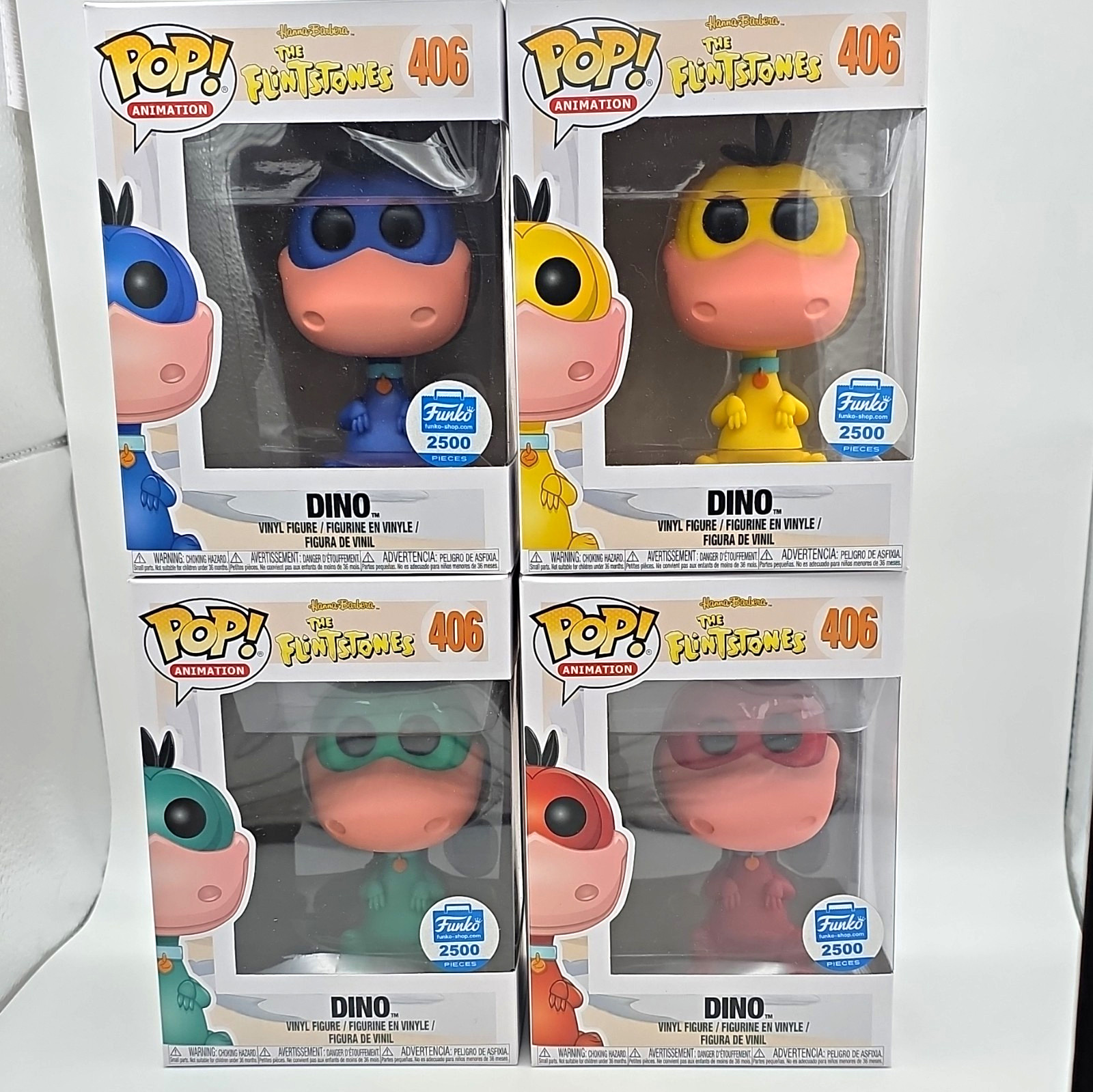 Funko PopThe Flintstones Dino #406 2,500 Set In Original Box