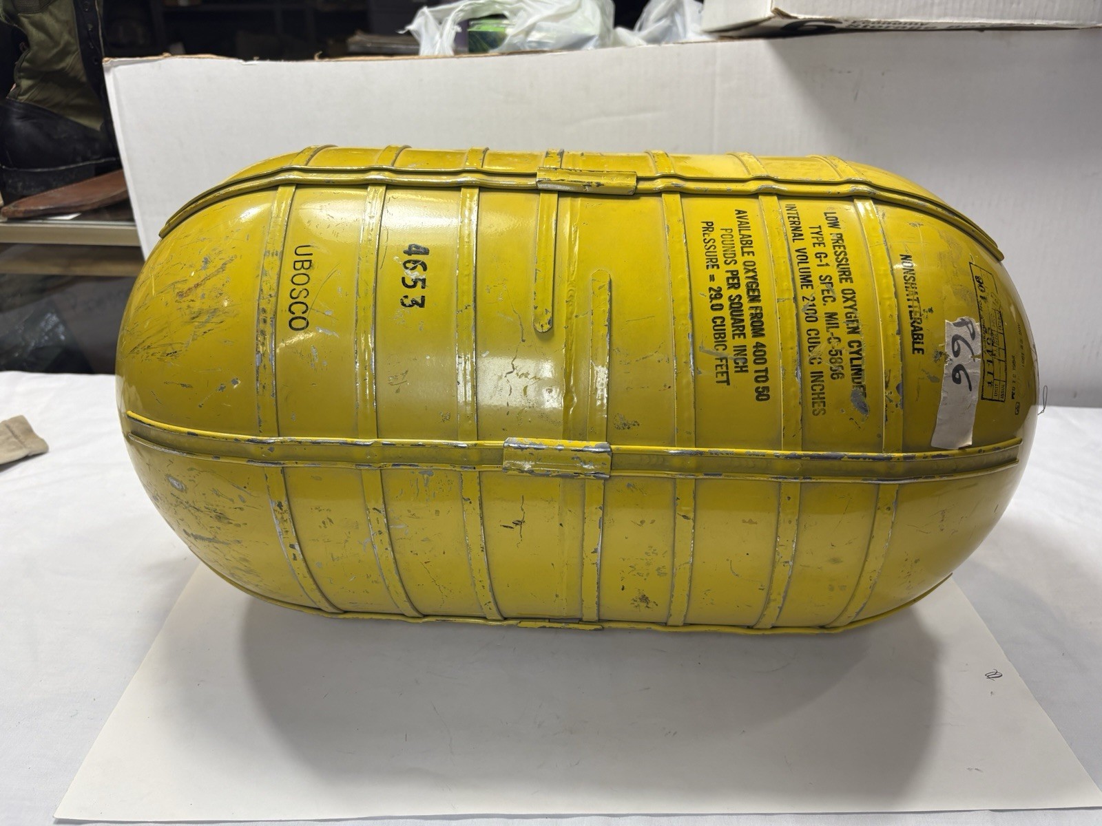 US Army Air Forces Oxygen Tank - B-17 & B-24 & B-29 Aircraft 