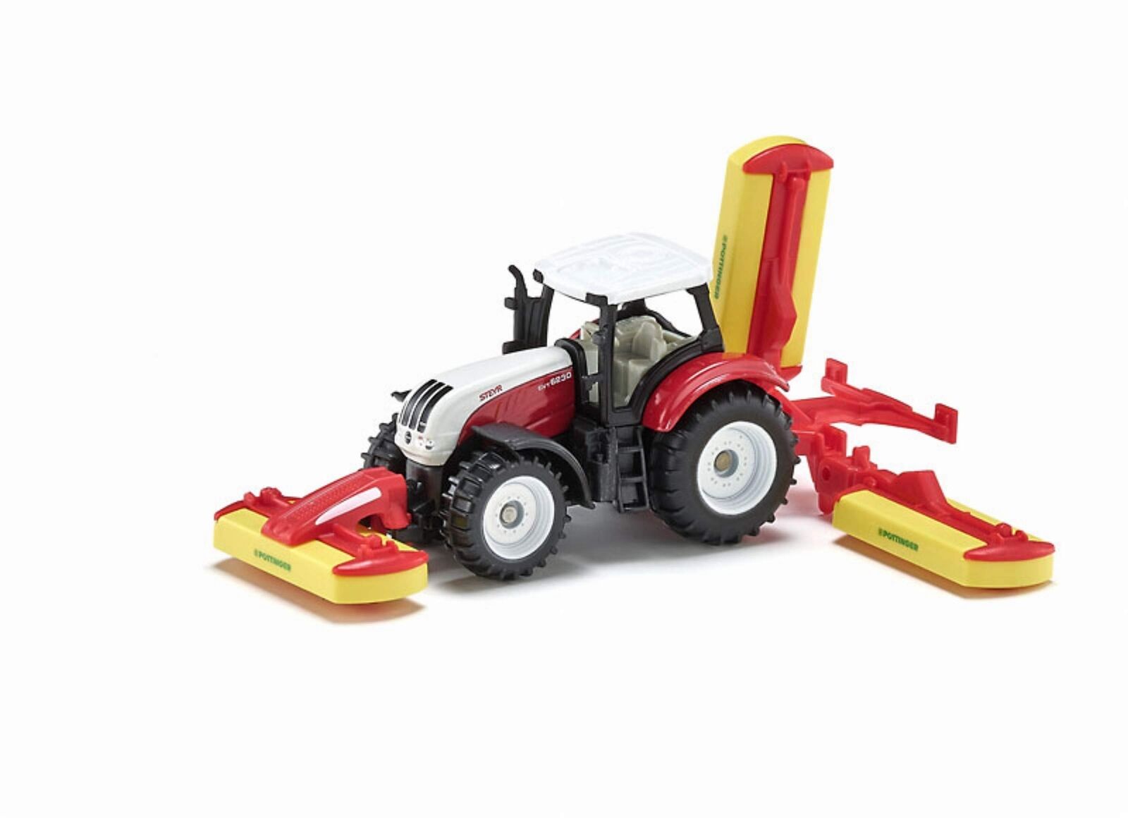 BorneLund Siku Steyr Tractor Pottinger With Harvest Machine 1.8 Inch Toy SK1672