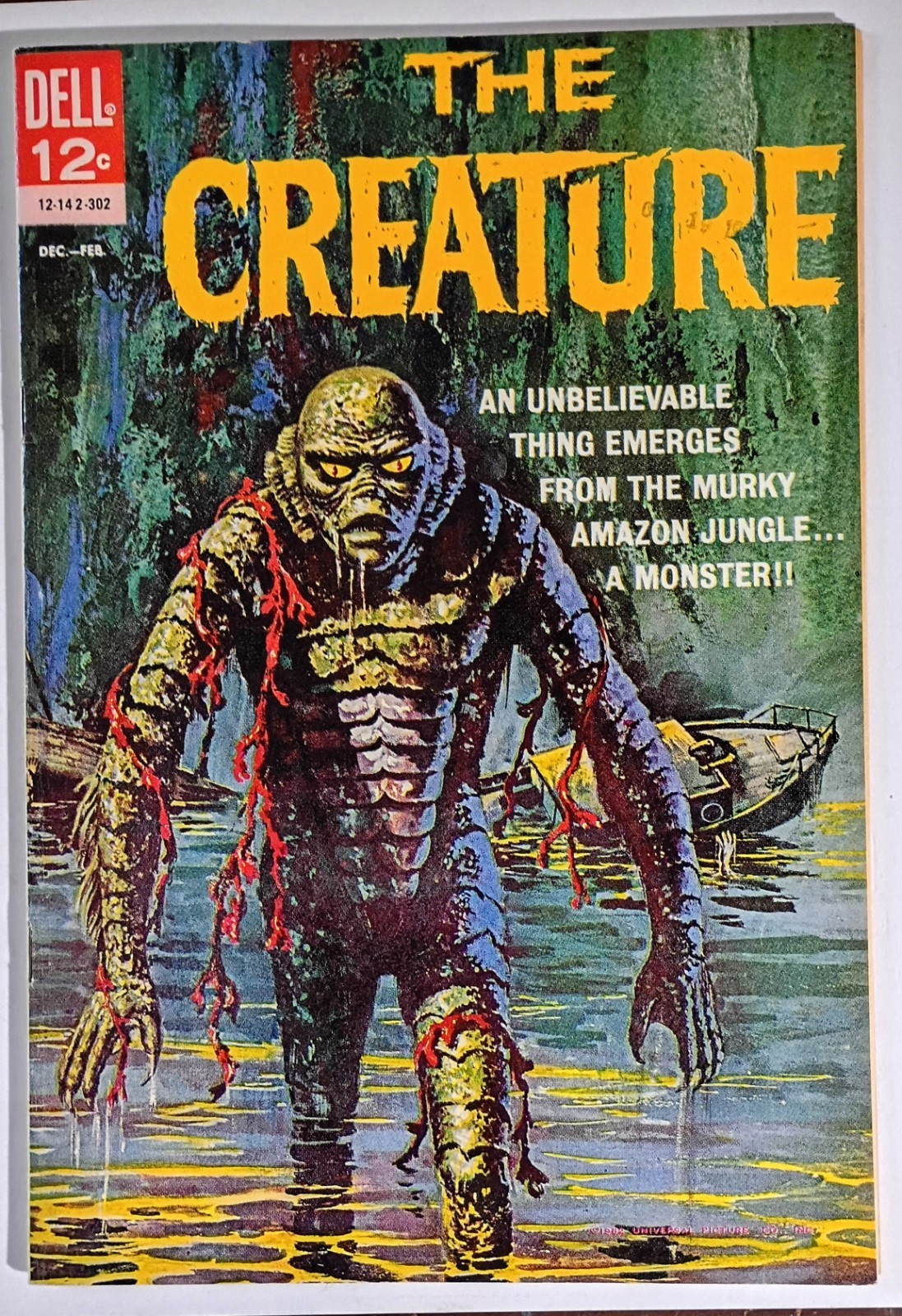 The CREATURE FROM THE BLACK LAGOON #1  DELL 1962 High-Grade Universal Monsters
