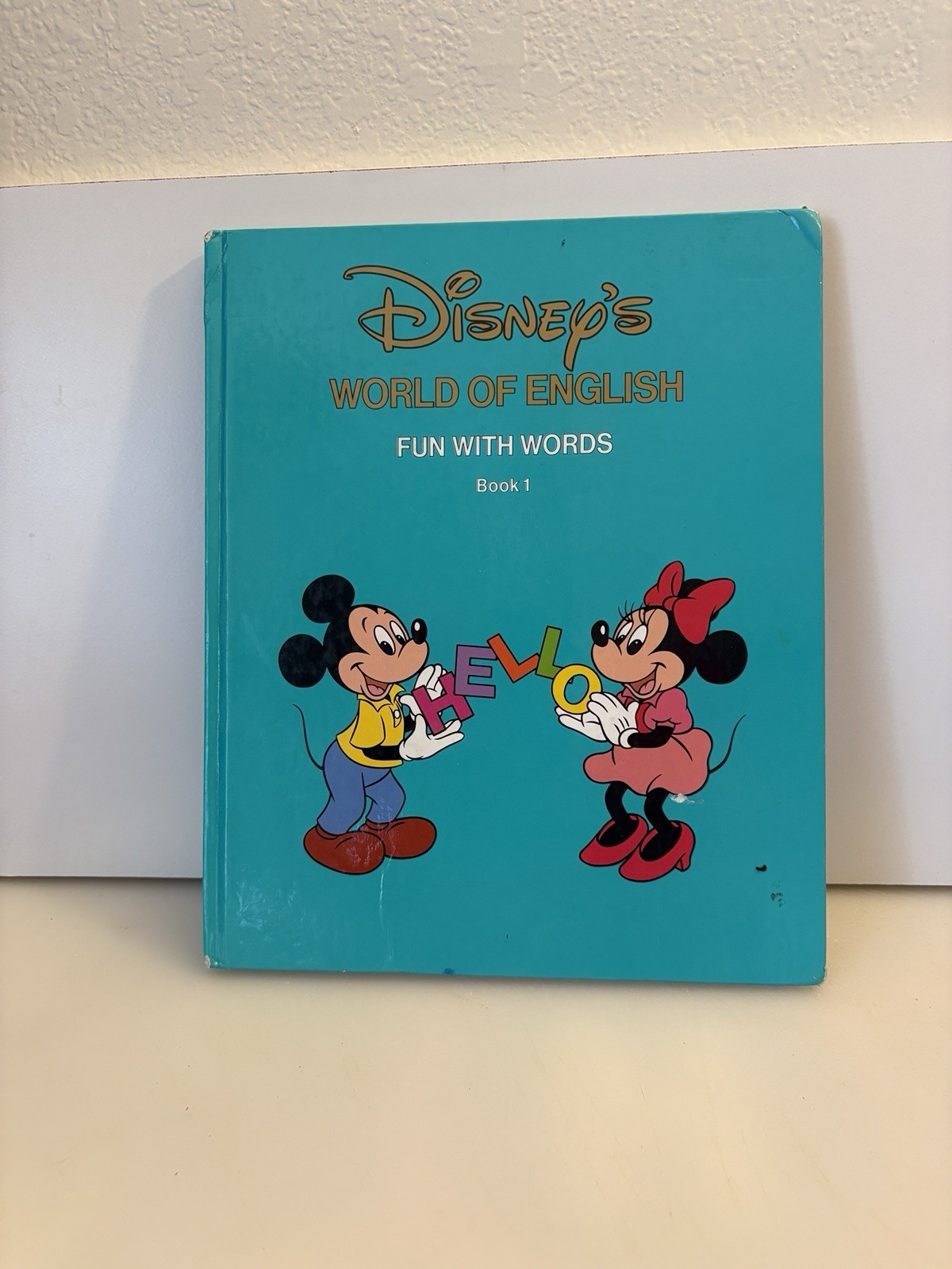 Vintage Disney’s World of English Fun with Words Book 1  1990 Hard to Find