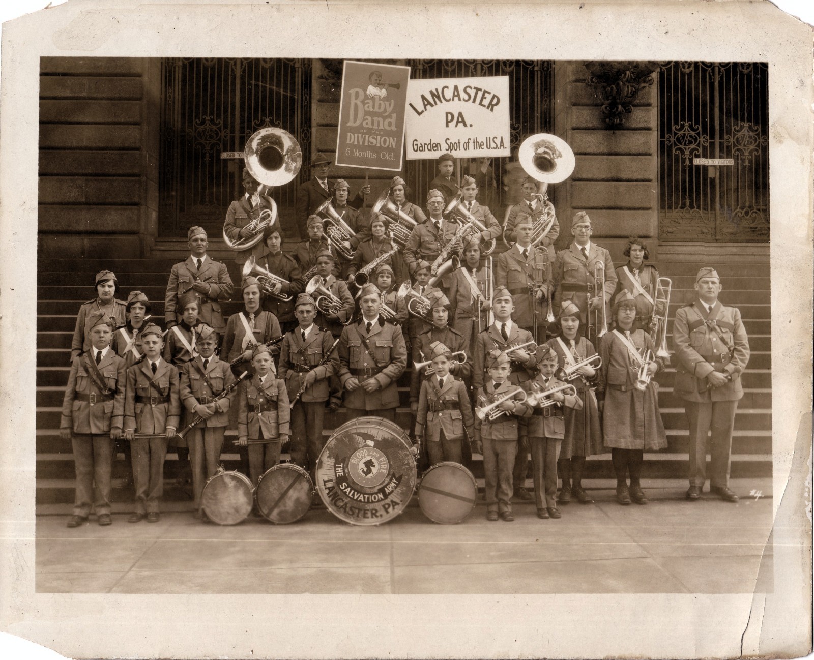 Vintage photo: Lancaster, PA, Salvation Army Band Vintage photo: Lancaster, PA, Salvation Army Band