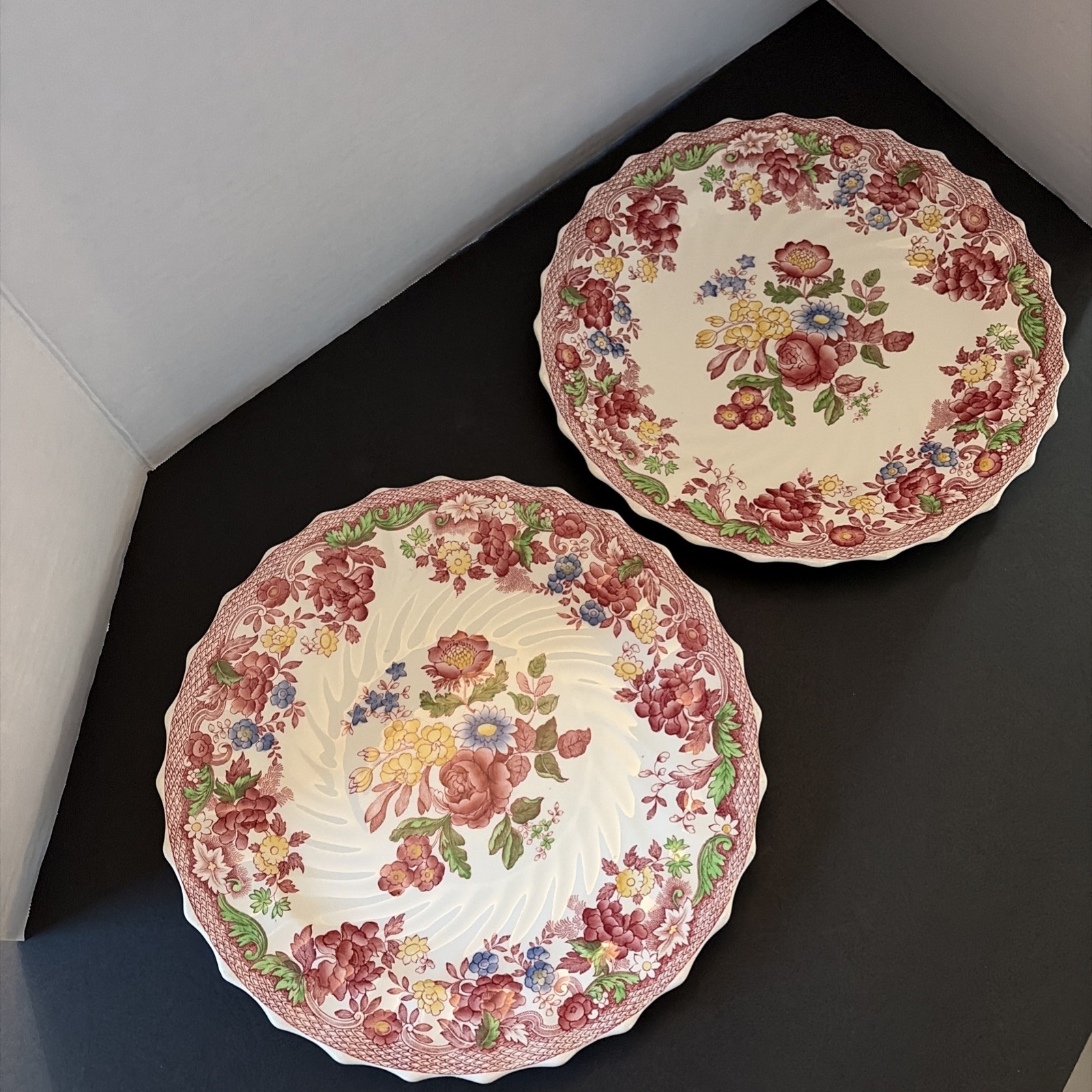 Vintage Copeland Spode Spode’s Bouquet Dinner Plates 10.5” Set of 2 Vintage Copeland Spode Spode’s Bouquet Dinner Plates 10.5” Set of 2