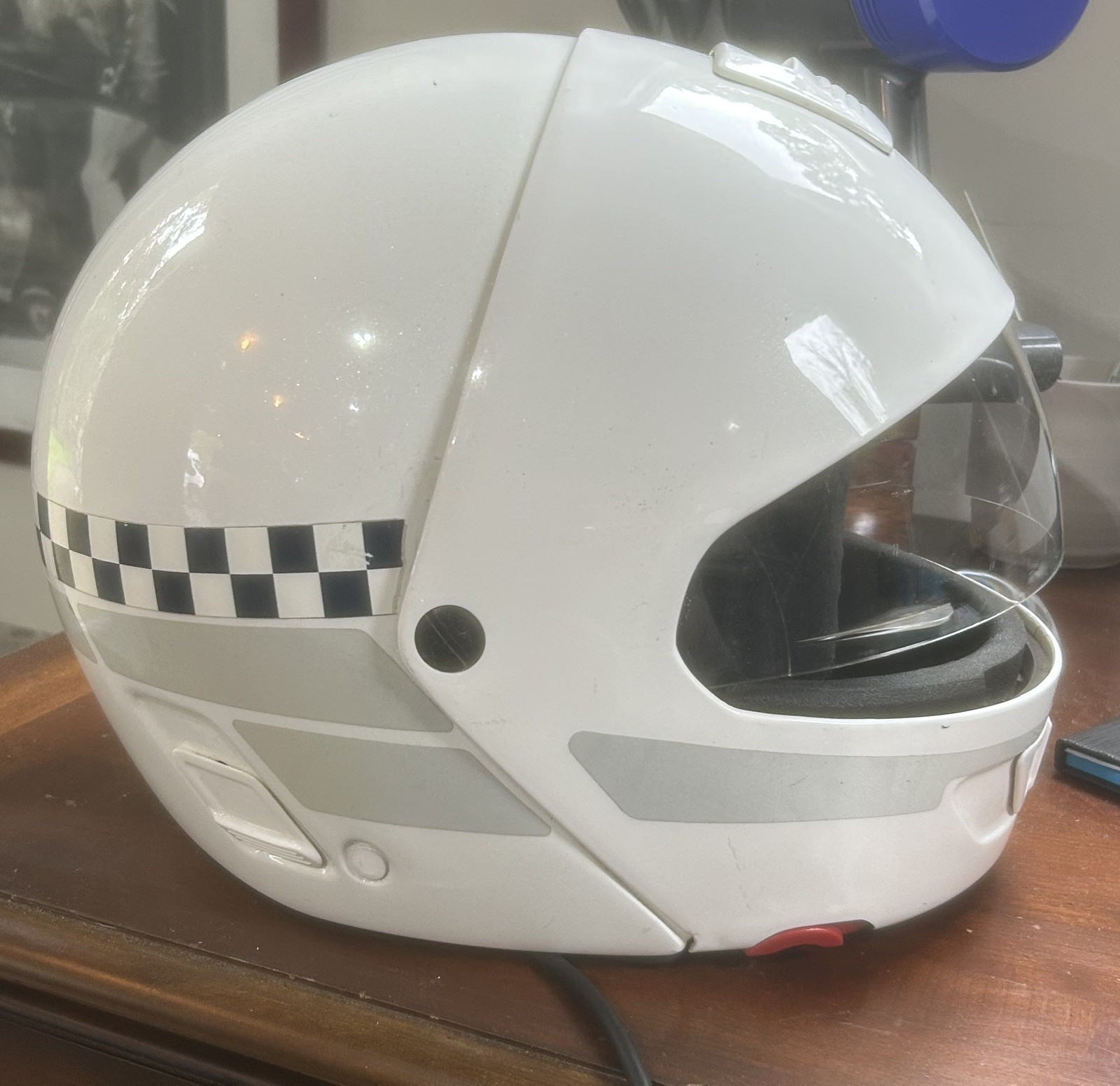 Vintage British Police Motorcycle Helmet Nolan Porsche Design