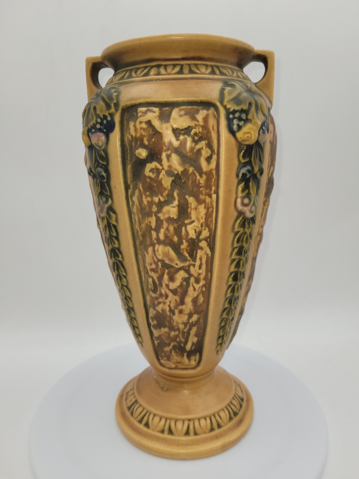 Vintage Roseville Florentine Vase 10.5