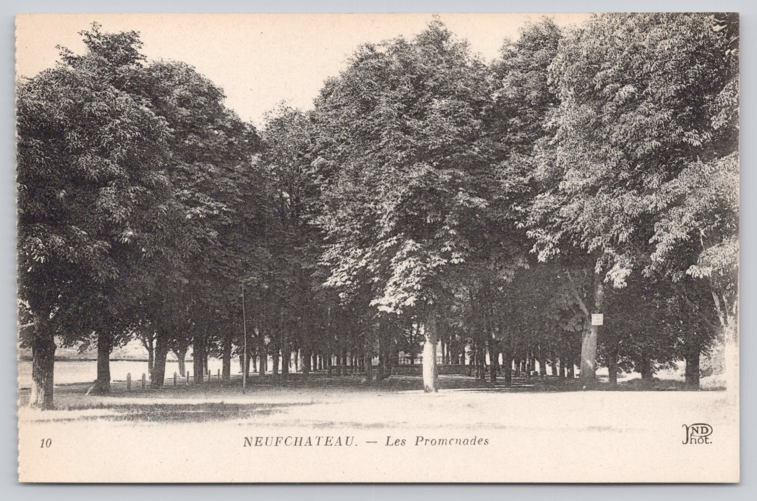 Neufchâteau Les Promenades France RPPC Postcard Neurdein Paris