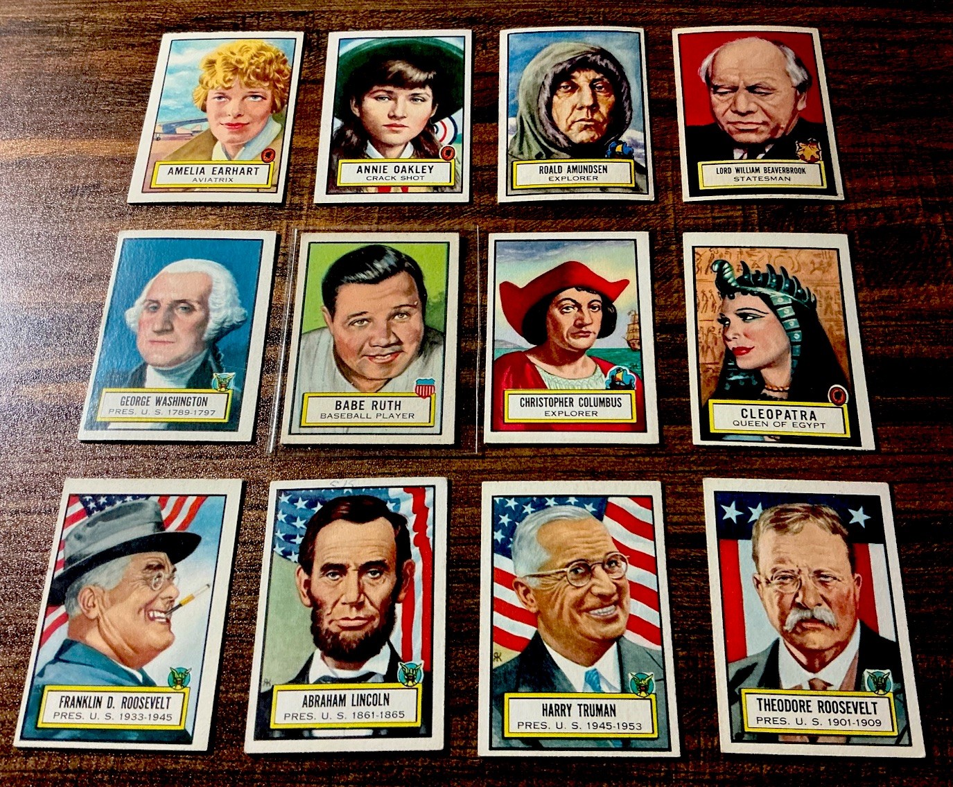 1952 Topps LOOK ‘N SEE Complete Set (135), Rembrandt, Babe Ruth, FDR,Lincoln,Ex+