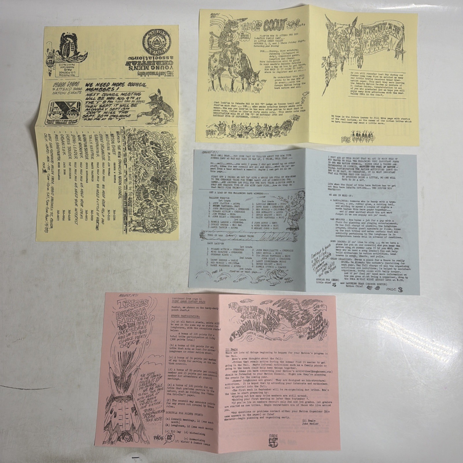 1971 West San Fernando Valley YMCA Y-Indian Guides Newsletter Lot 1971 West San Fernando Valley YMCA Y-Indian Guides Newsletter Lot