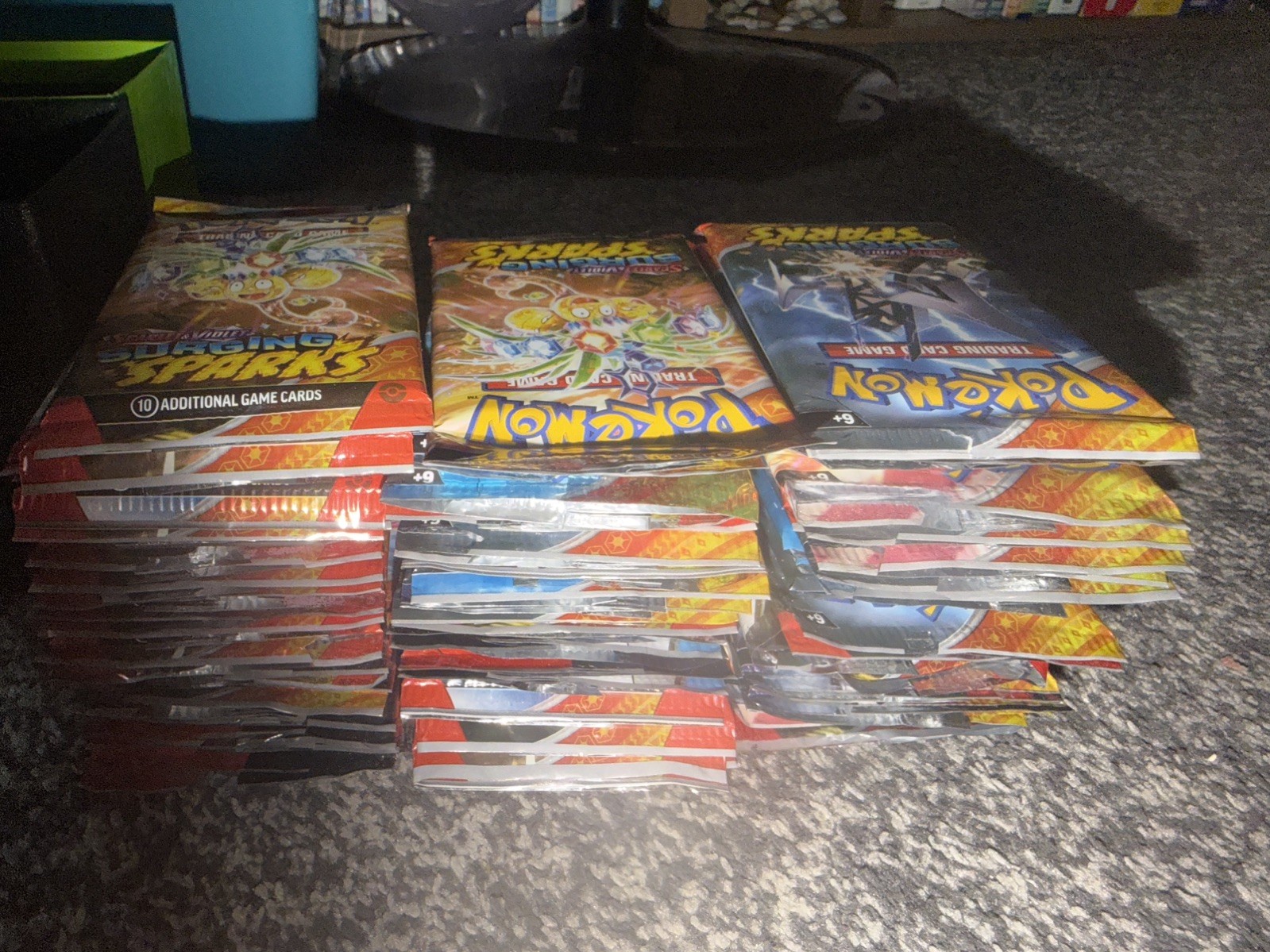 Surging Sparks MASSIVE bundle 64 packs are   opened 