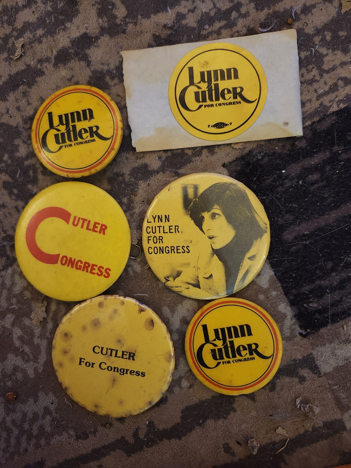 Vintage Lynn Cutler 1980 Congressional Campaign Buttons Vintage Lynn Cutler 1980 Congressional Campaign Buttons