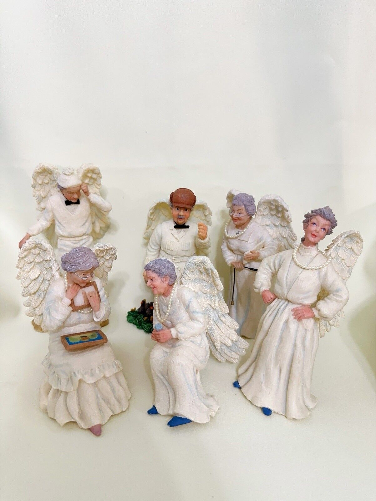 Vintage Collectibles Heaven\'s Retired Angels Tom Rubel Six Piece Set 1996-1999