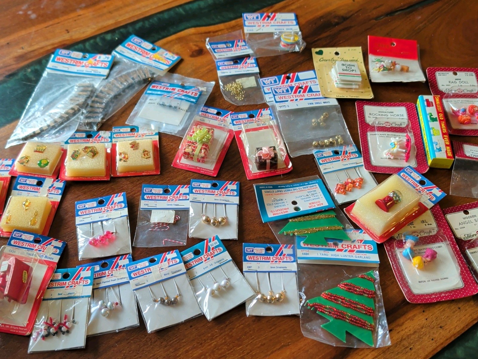 Westrim - Vintage Mini Christmas Tree Ornaments (Mult-material) Lot - 36 items