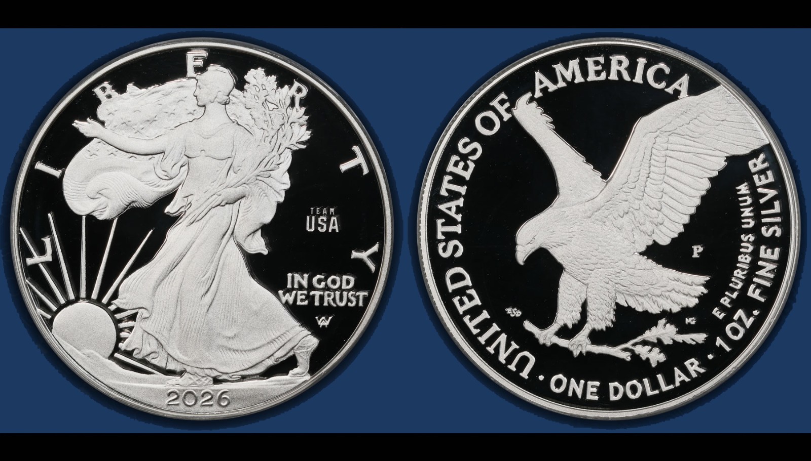 Team USA Privy Silver Eagle Heads Commemorative Coin